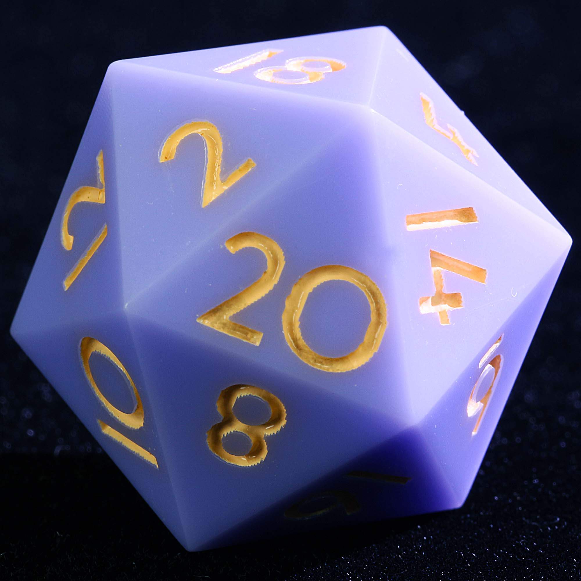 9 Polyhedral Resin Sets D and D Dice Dusk Cloud Cocoon - Dice of Dragons