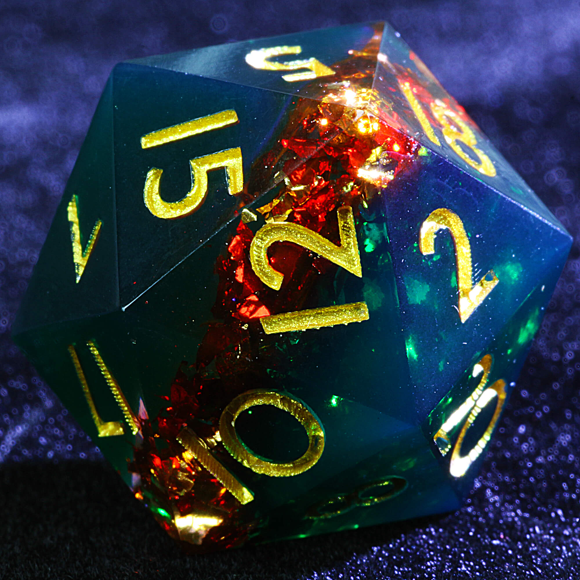 9 Polyhedral Resin Sets DD Dice Abyssal Blood