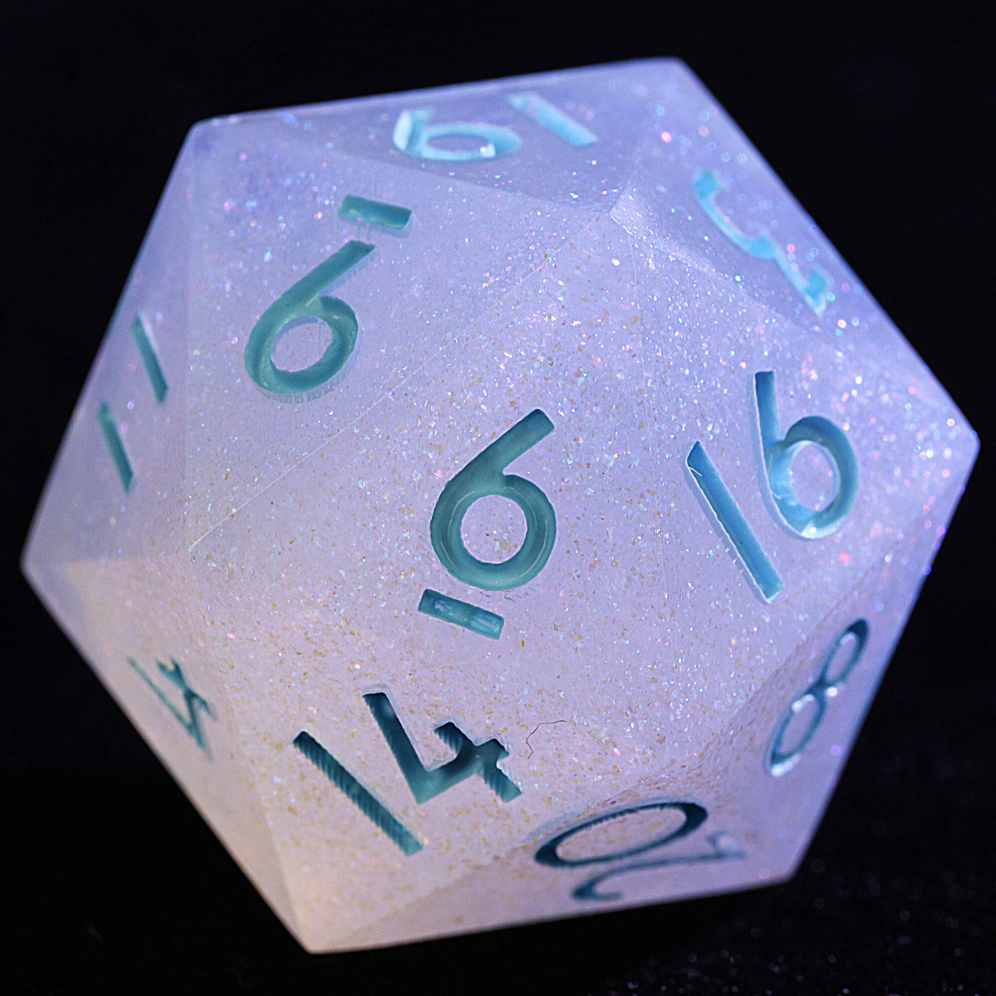 9 Polyhedral Resin Set Dice D&D Dreamy Star River Blue - Dice of Dragons