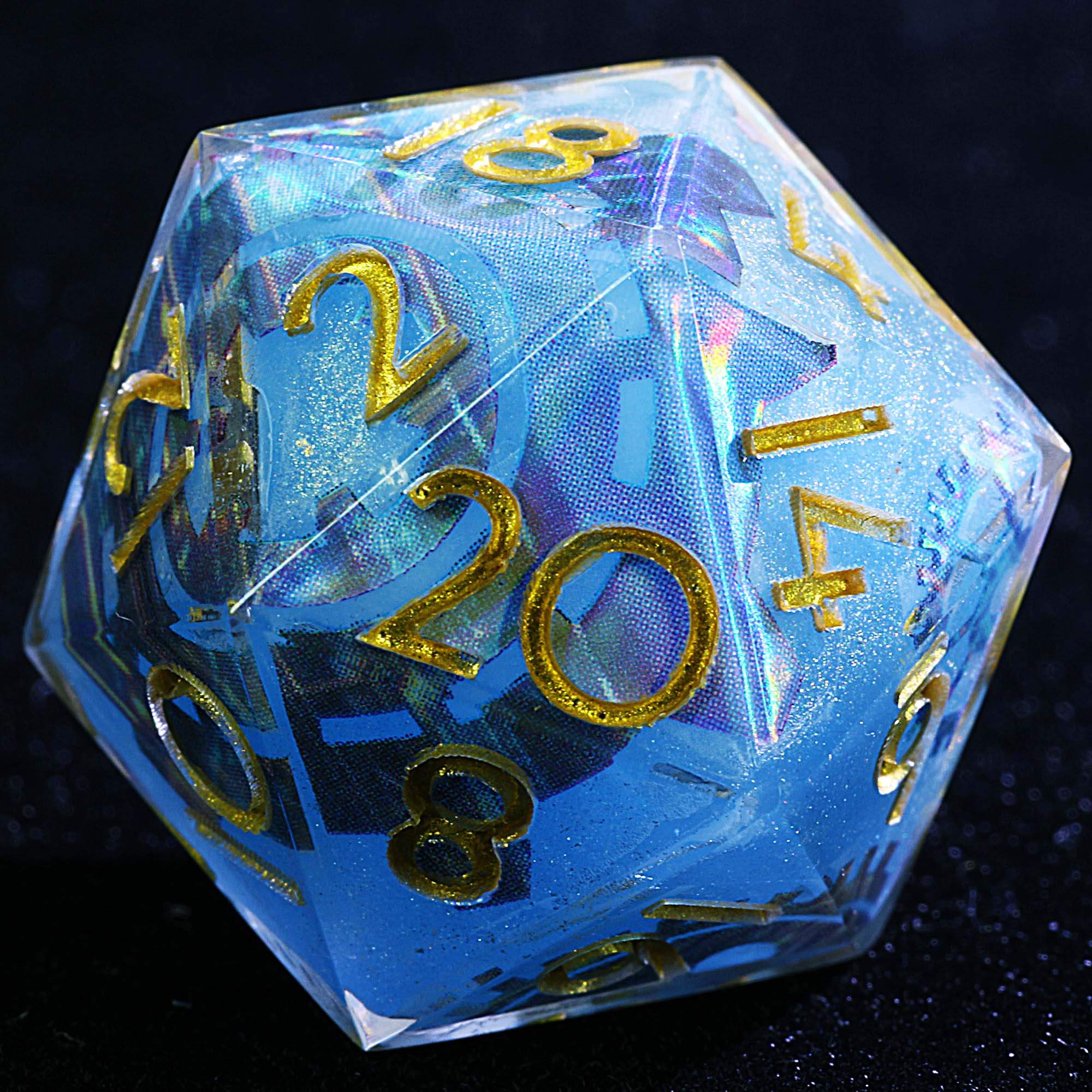 9 Polyhedral Resin Sets of Dice D&D Gear Weaving Web - Dice of Dragons