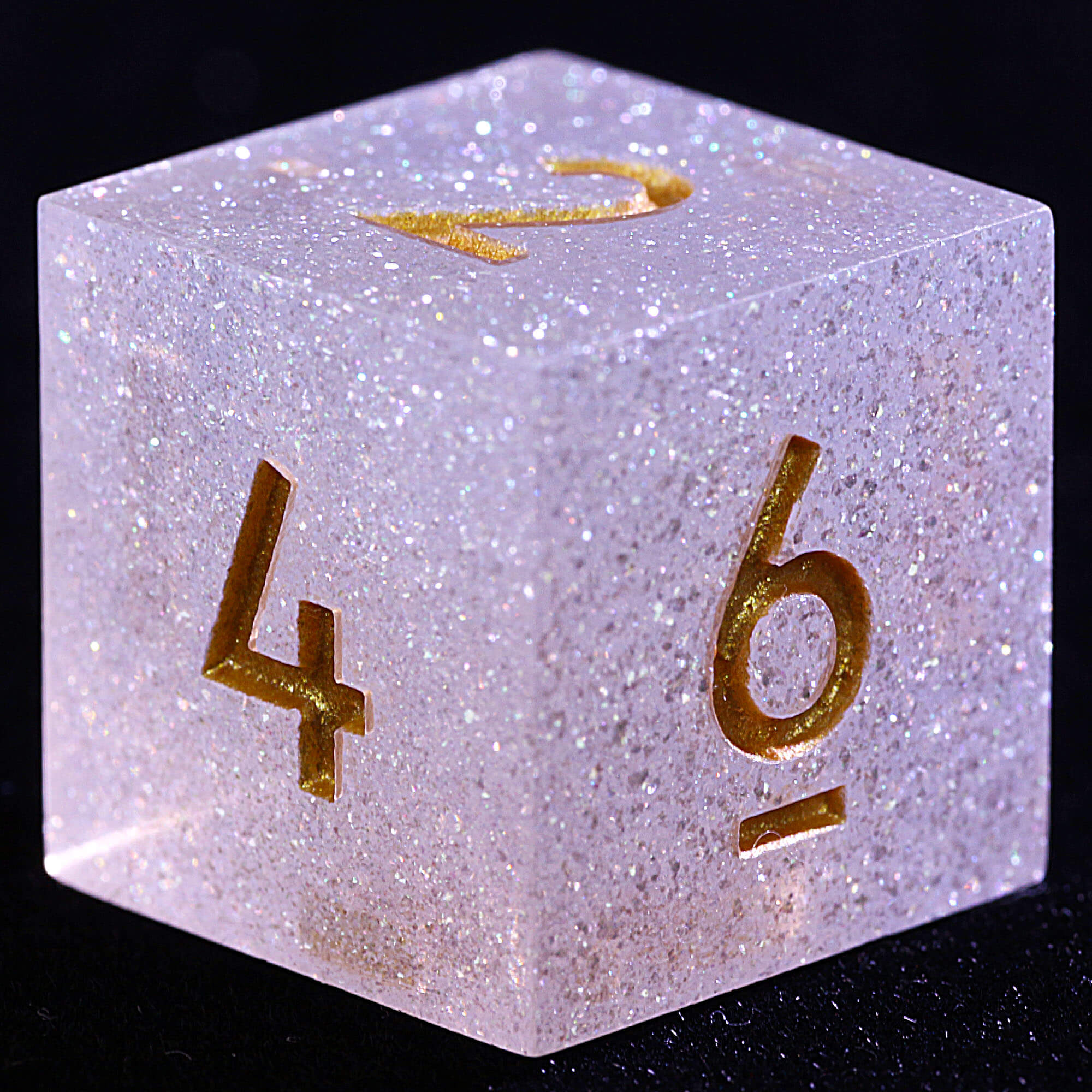 9 Polyhedral Resin Set Dice DD Dreamy Star River Gold - Dice of Dragons