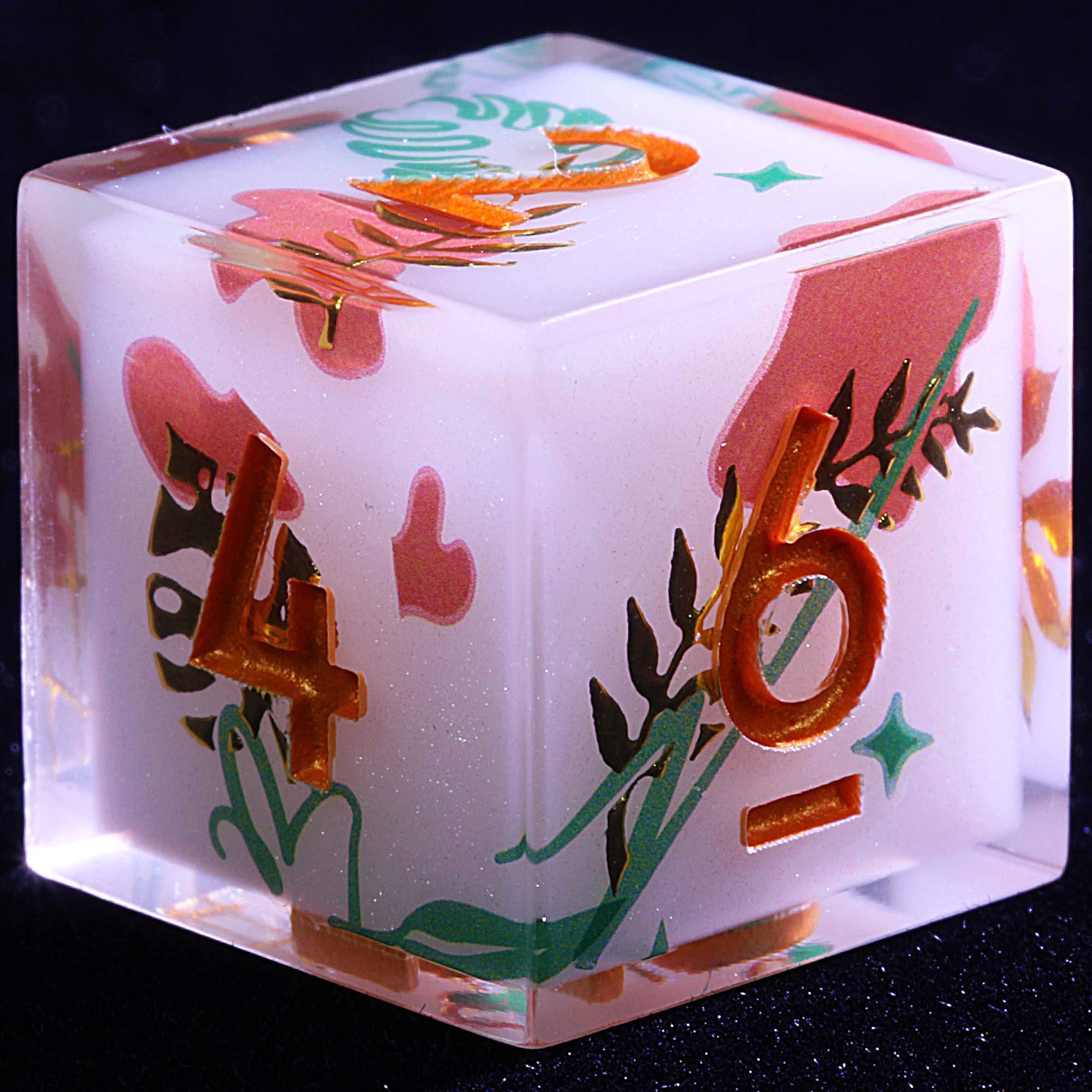 9 Polyhedral Resin Sets Dice DnD Aurora Flora Chroma - Dice of Dragons
