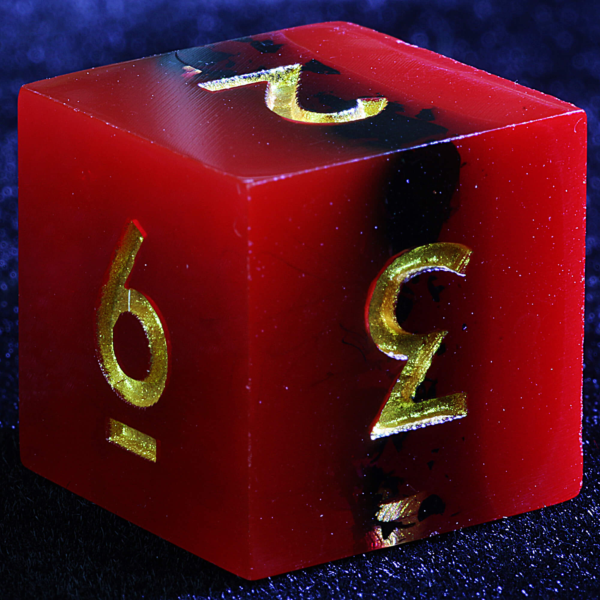 9 Polyhedral Resin Sets D&D Dice Crimson Inferno