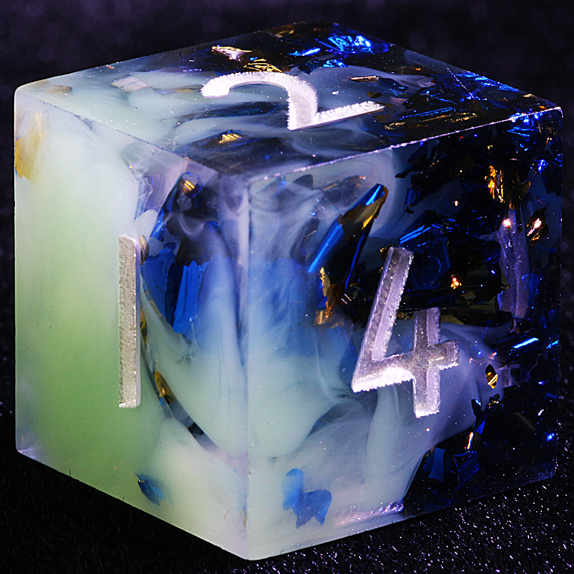 9 Polyhedral Resin Set DnD Dice Feywild Waters