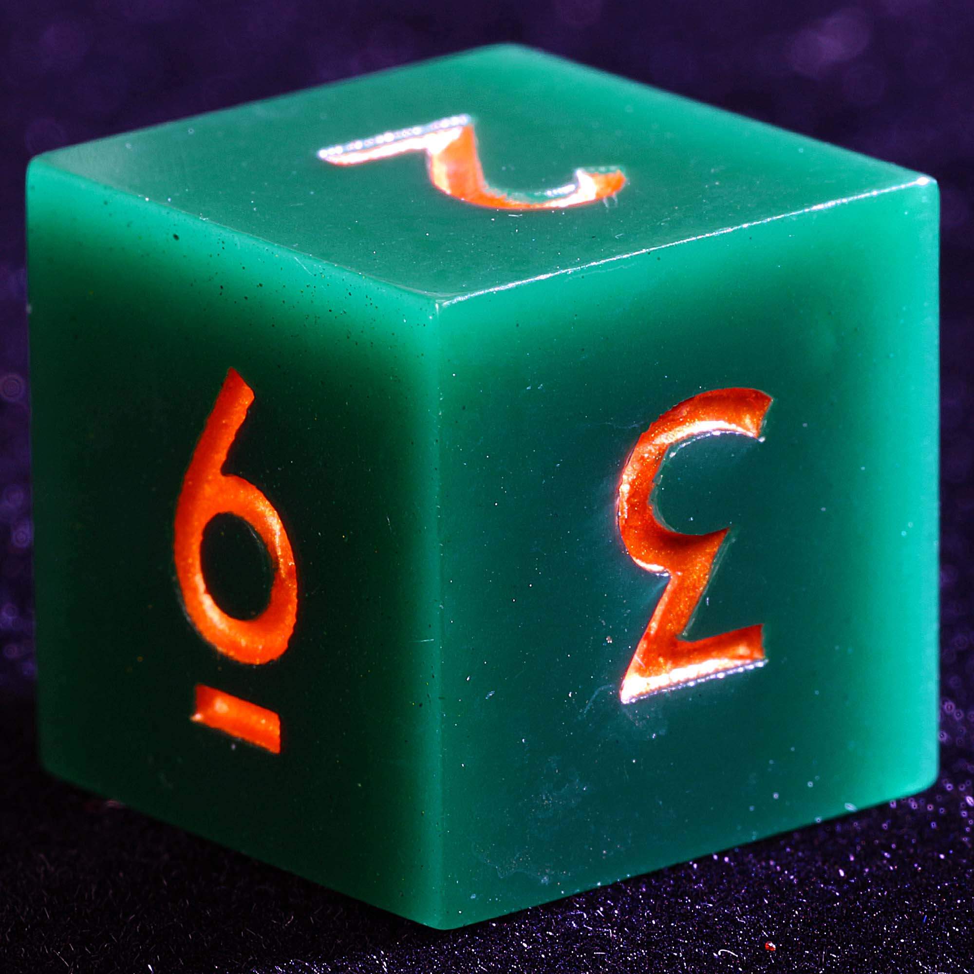 9 Polyhedral Resin Set DnD Dice Hunter Forest Tomb - Dice of Dragons