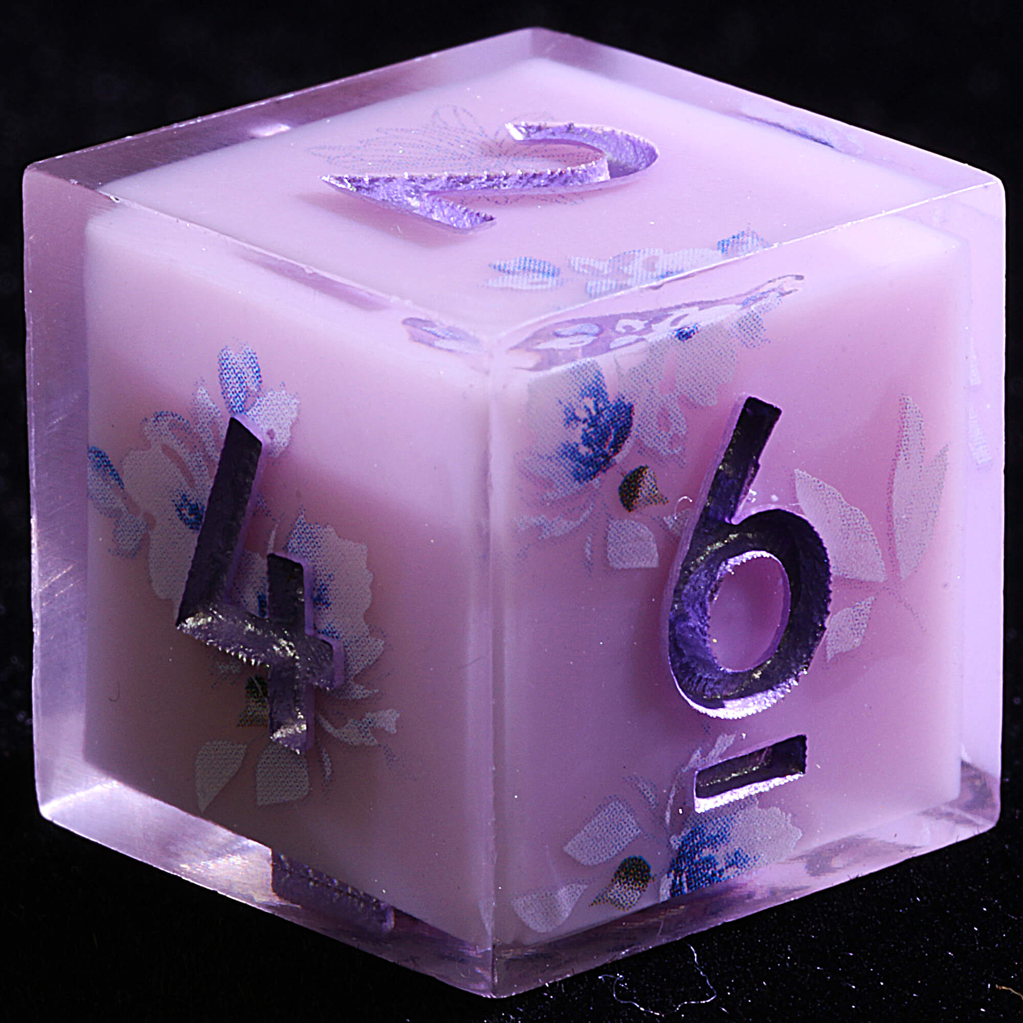 9 Polyhedral Resin Sets of Dice D and D Violet Frost - Dice of Dragons