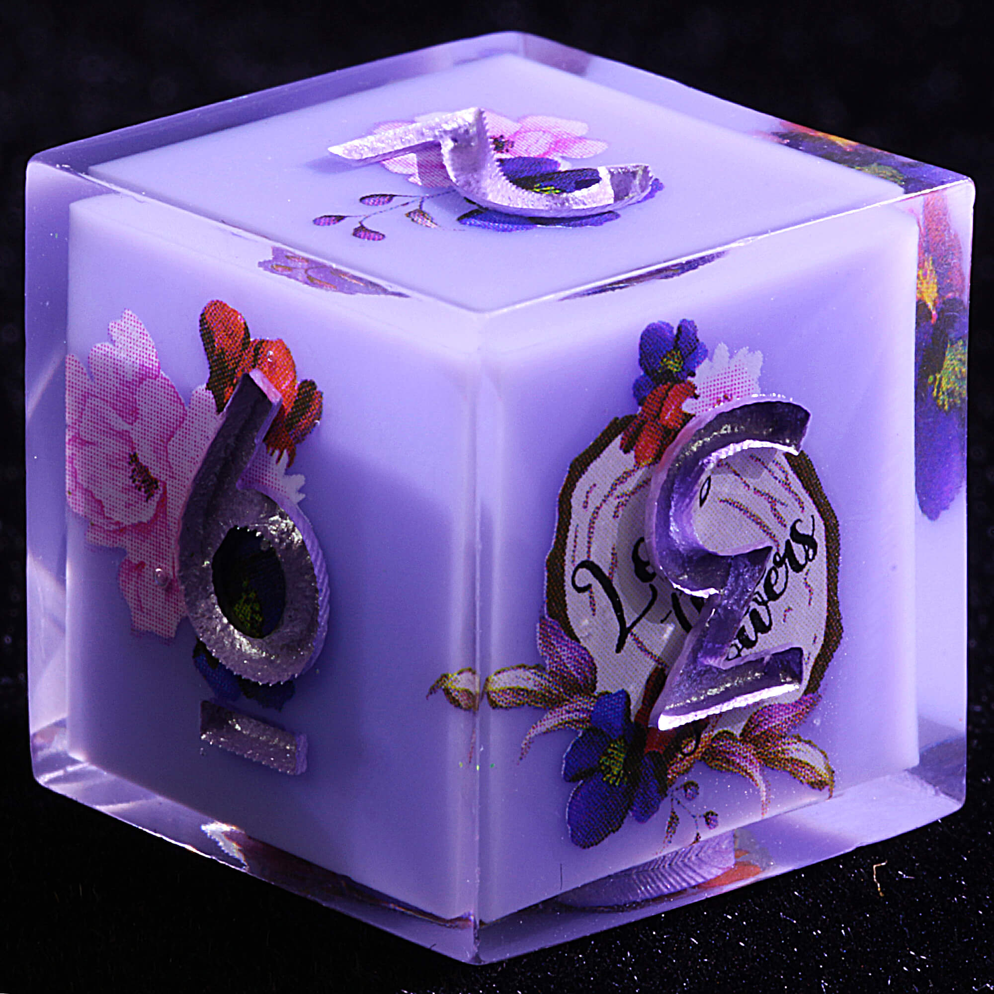 9 Polyhedral Resin Sets of Dice DnD Beautiful Classical Flower - Dice of Dragons