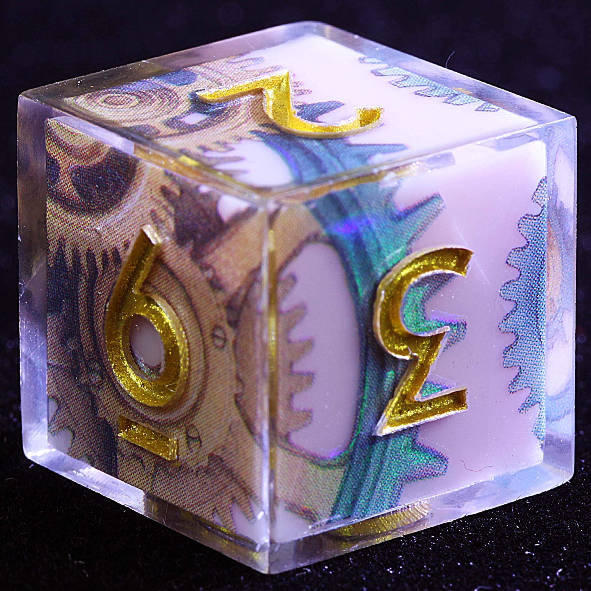 9 Polyhedral Resin Sets of Dice DnD Moving Galaxy - Dice of Dragons