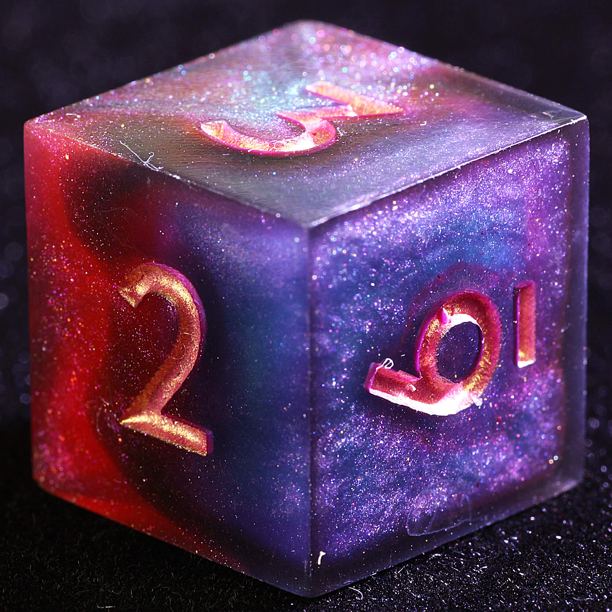 9 Polyhedral Resin Sets of Dice DnD Quintessence Ember - Dice of Dragons