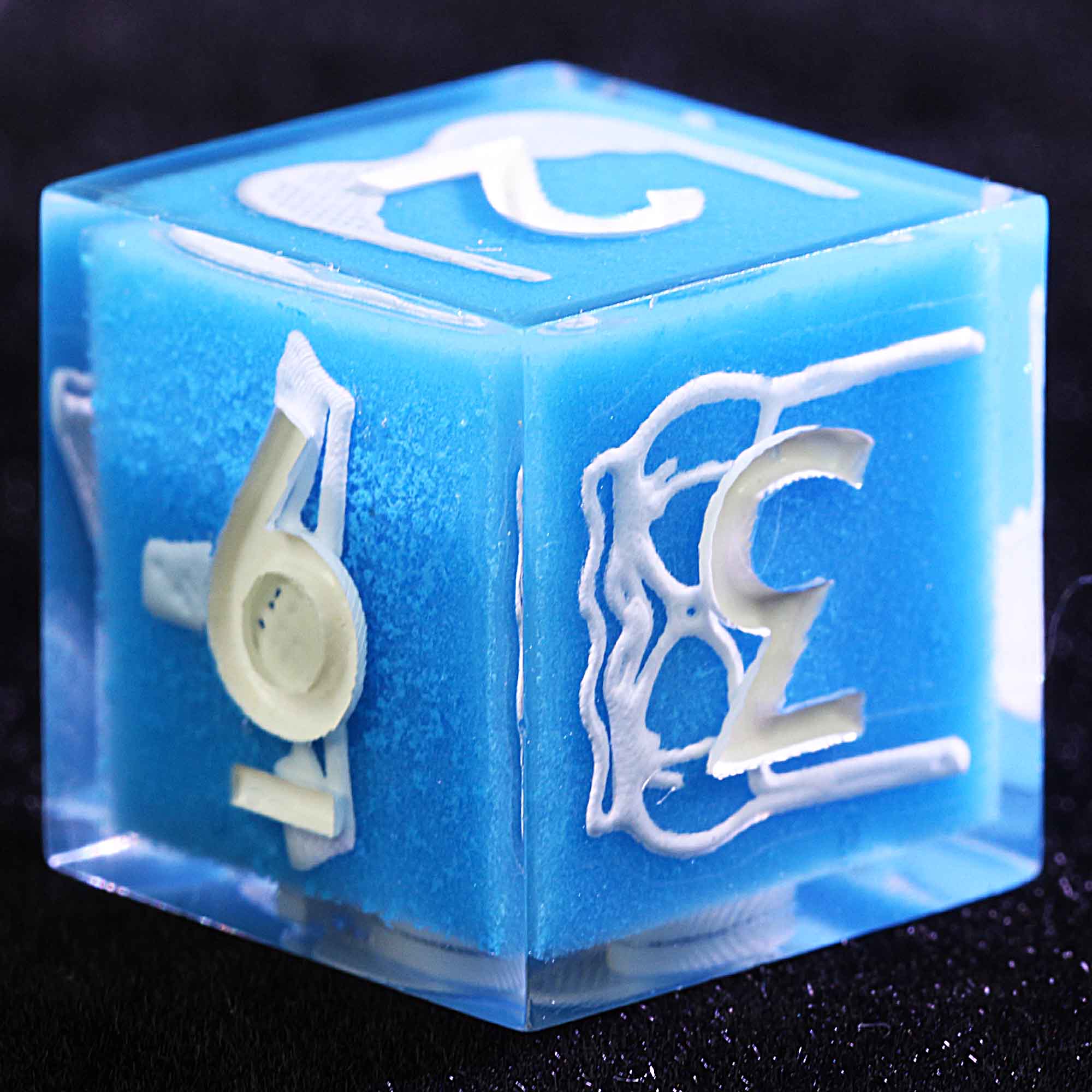 9 Polyhedral Resin Set of DnD Dice Beach Temptation - Dice of Dragons