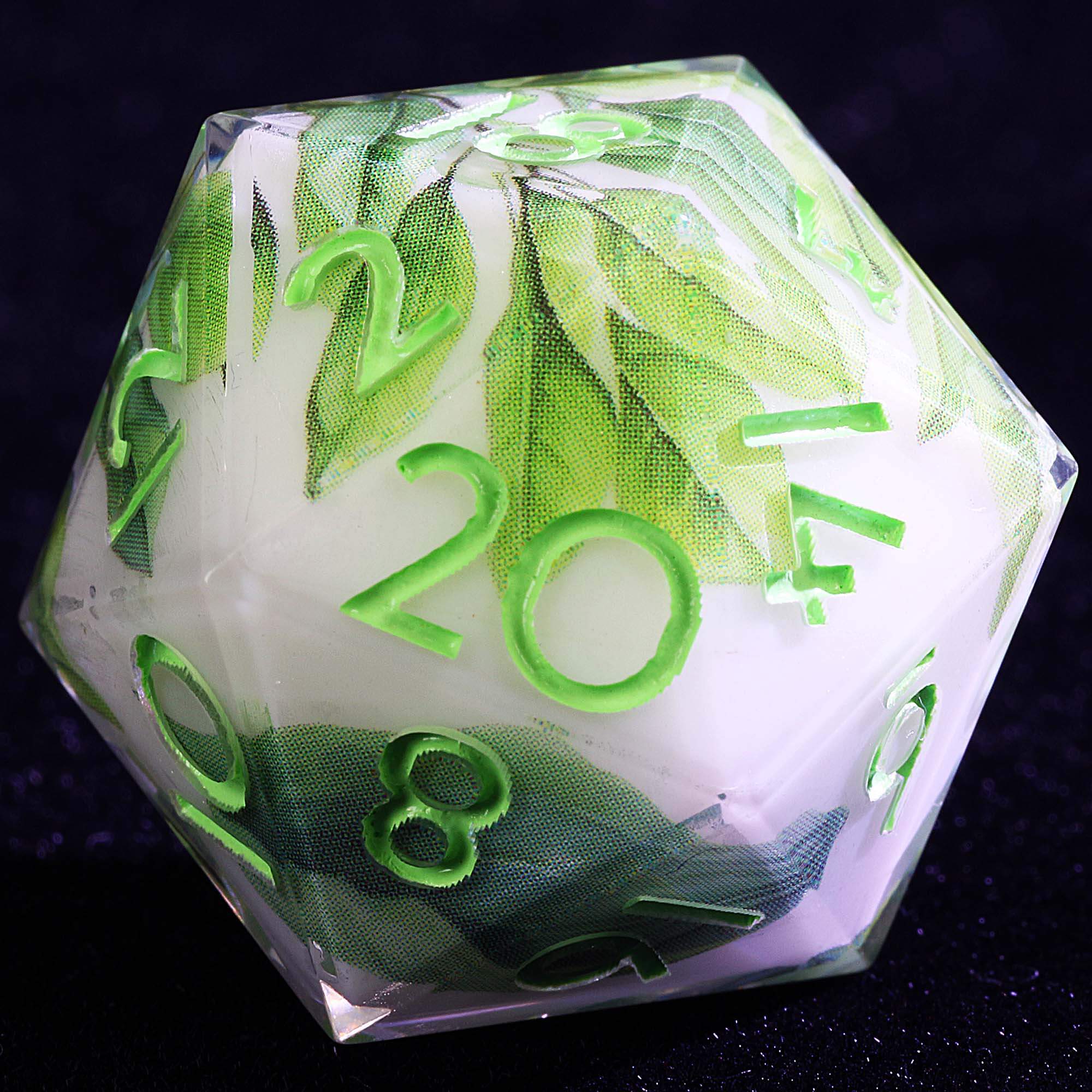 9 Polyhedral Resin DD Sets of Dice Greenery - Dice of Dragons