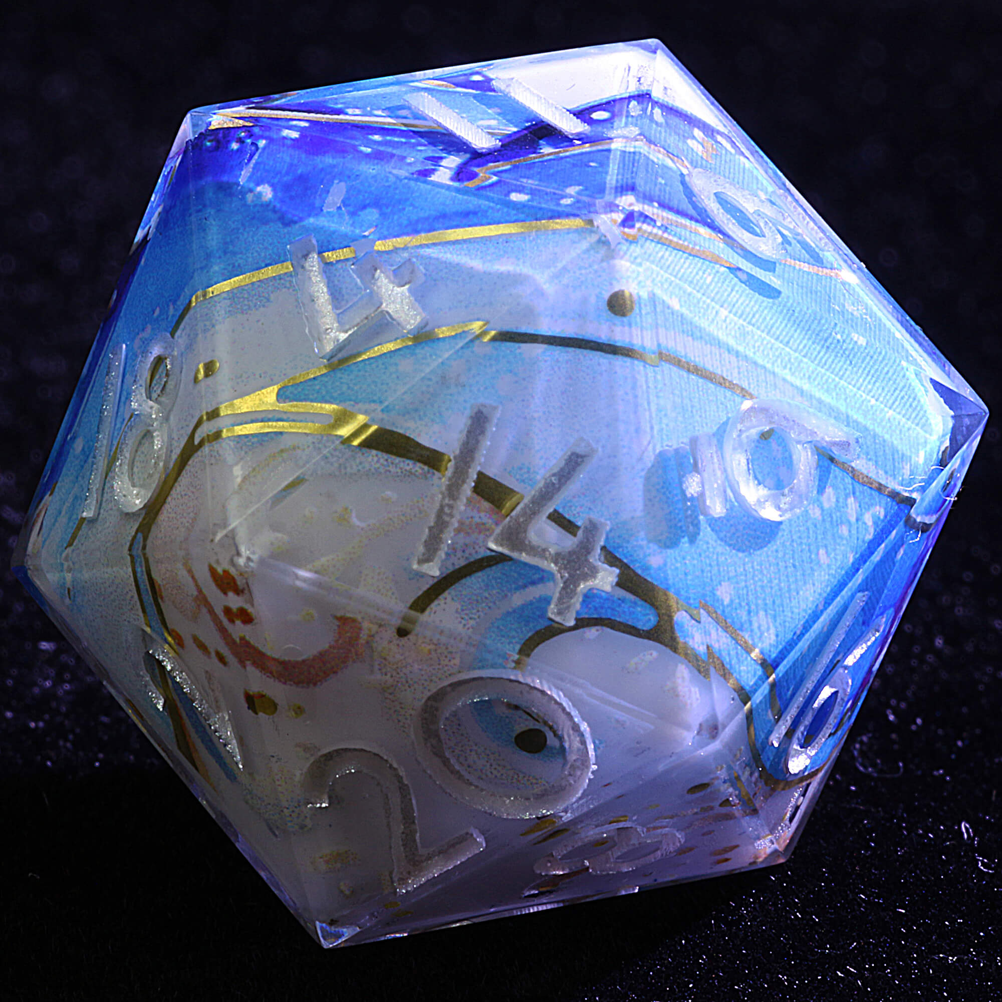 9 Polyhedral Resin DD Sets of Dice Saltspray - Dice of Dragons
