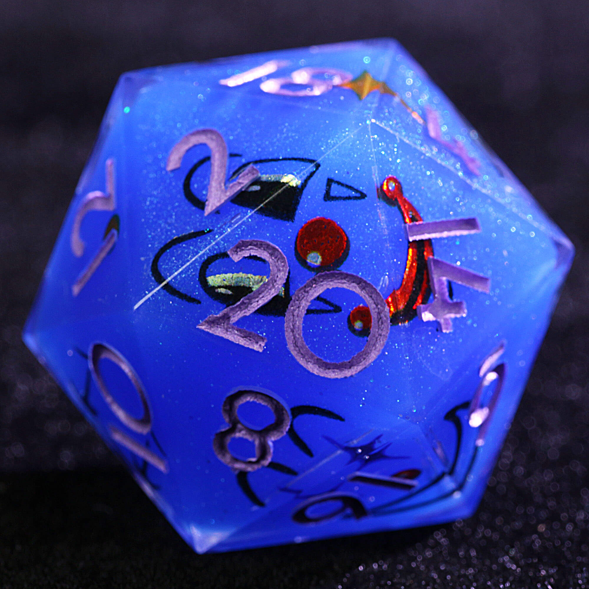 9 Polyhedral Resin DD Dice Sets Happy Joker - Dice of Dragons