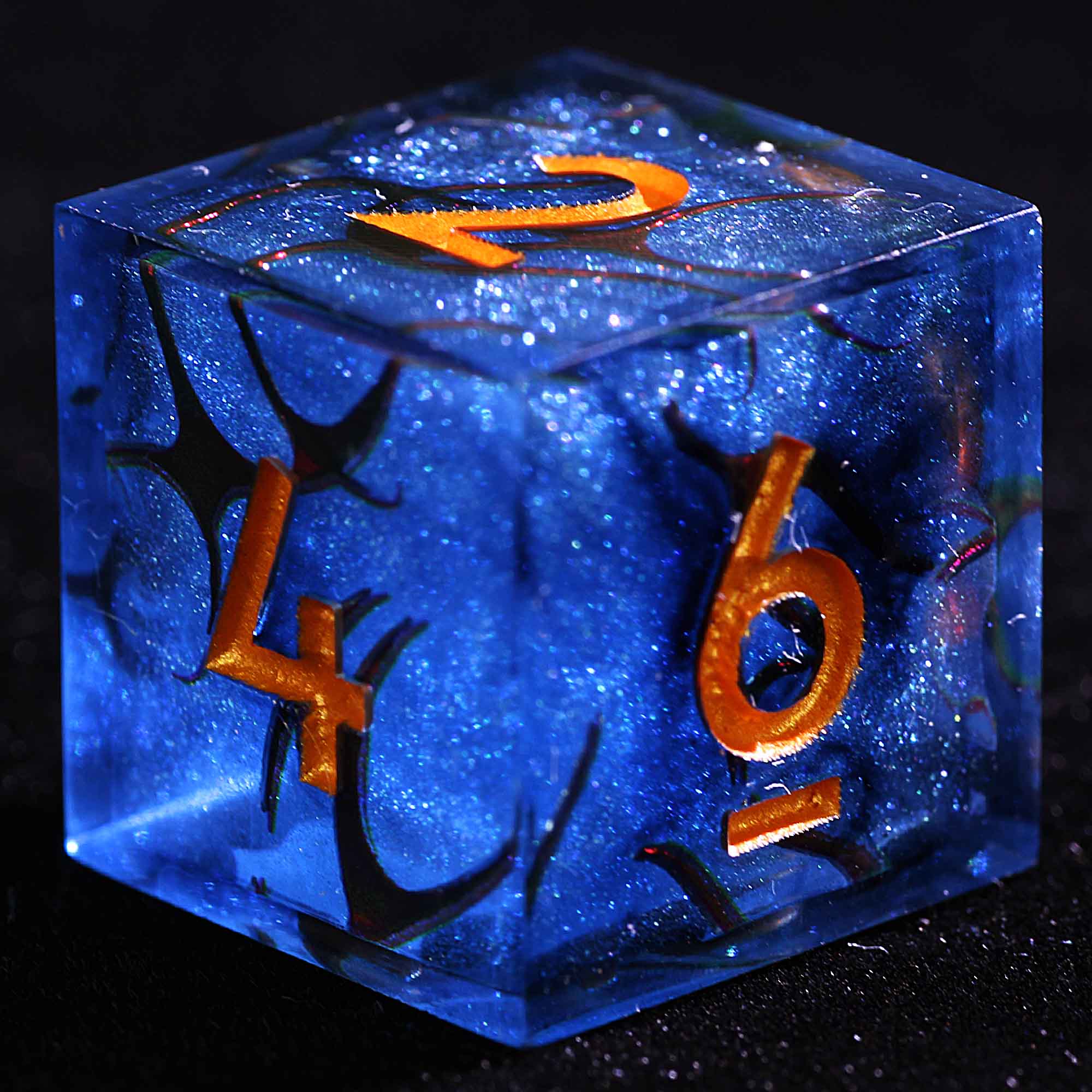 9 Polyhedral Resin DD Dice Set Deepflame Soul Oath