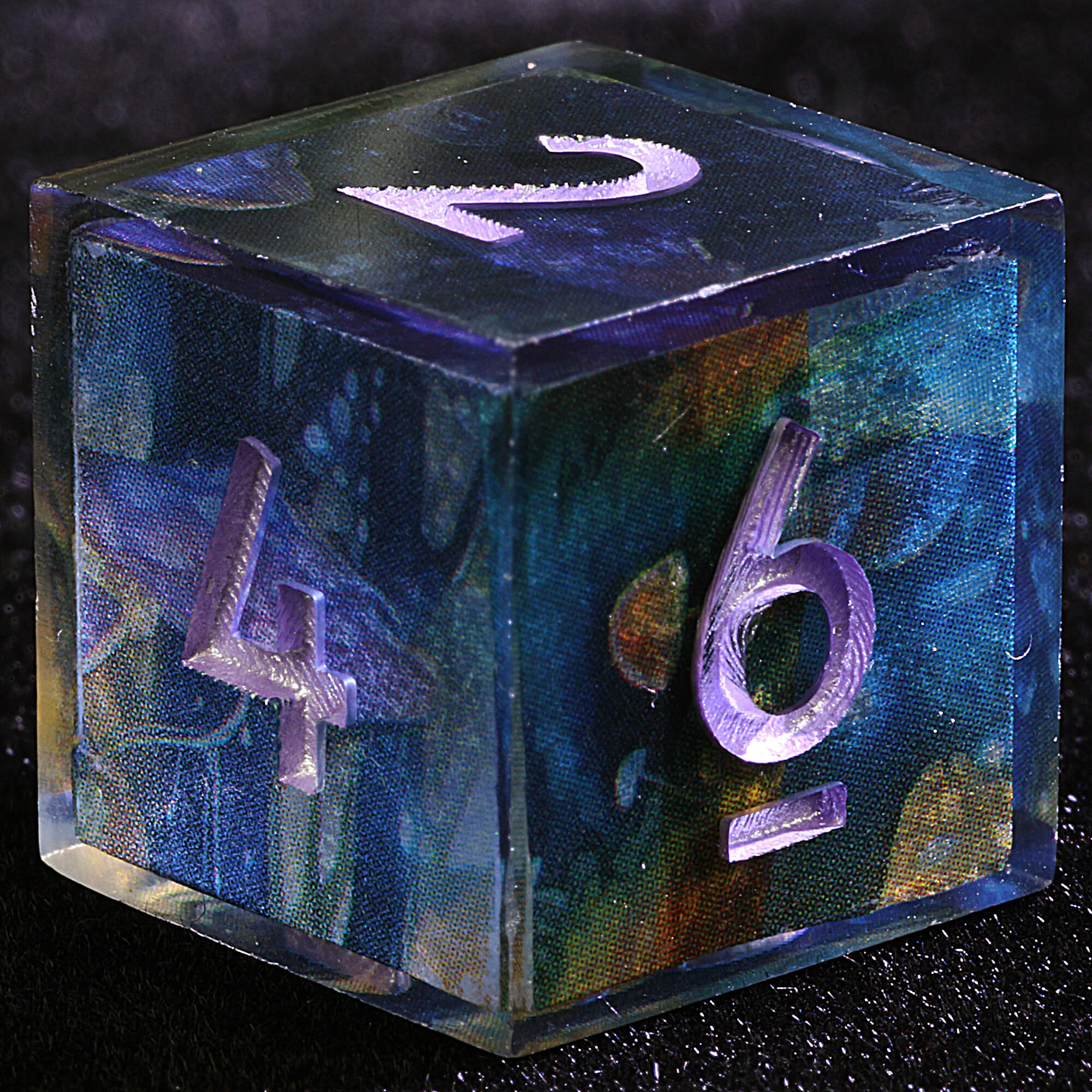 9 Polyhedral Resin DD Dice Set Underdark Spores