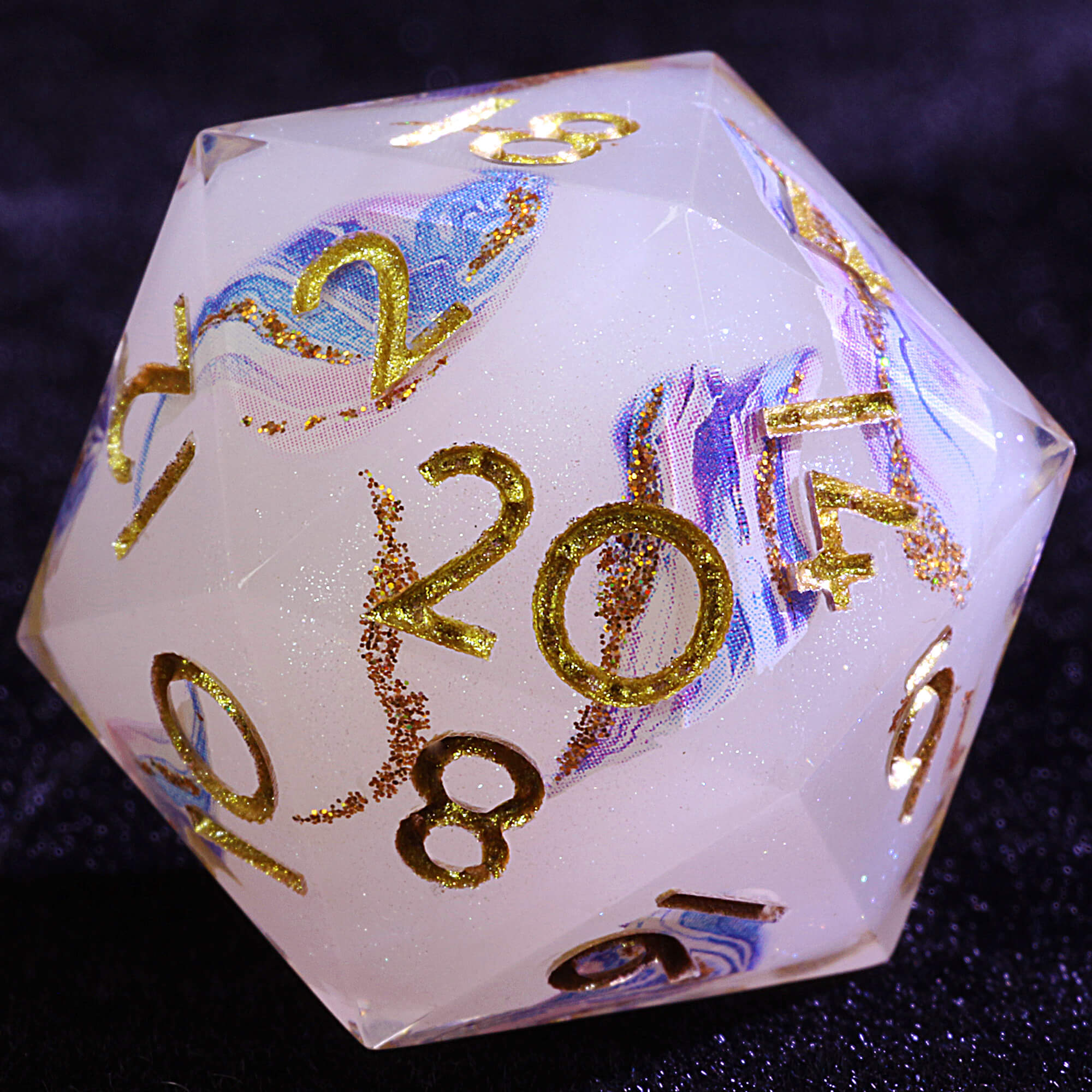 9 Polyhedral Resin Dice Set DD Butterfly Dream
