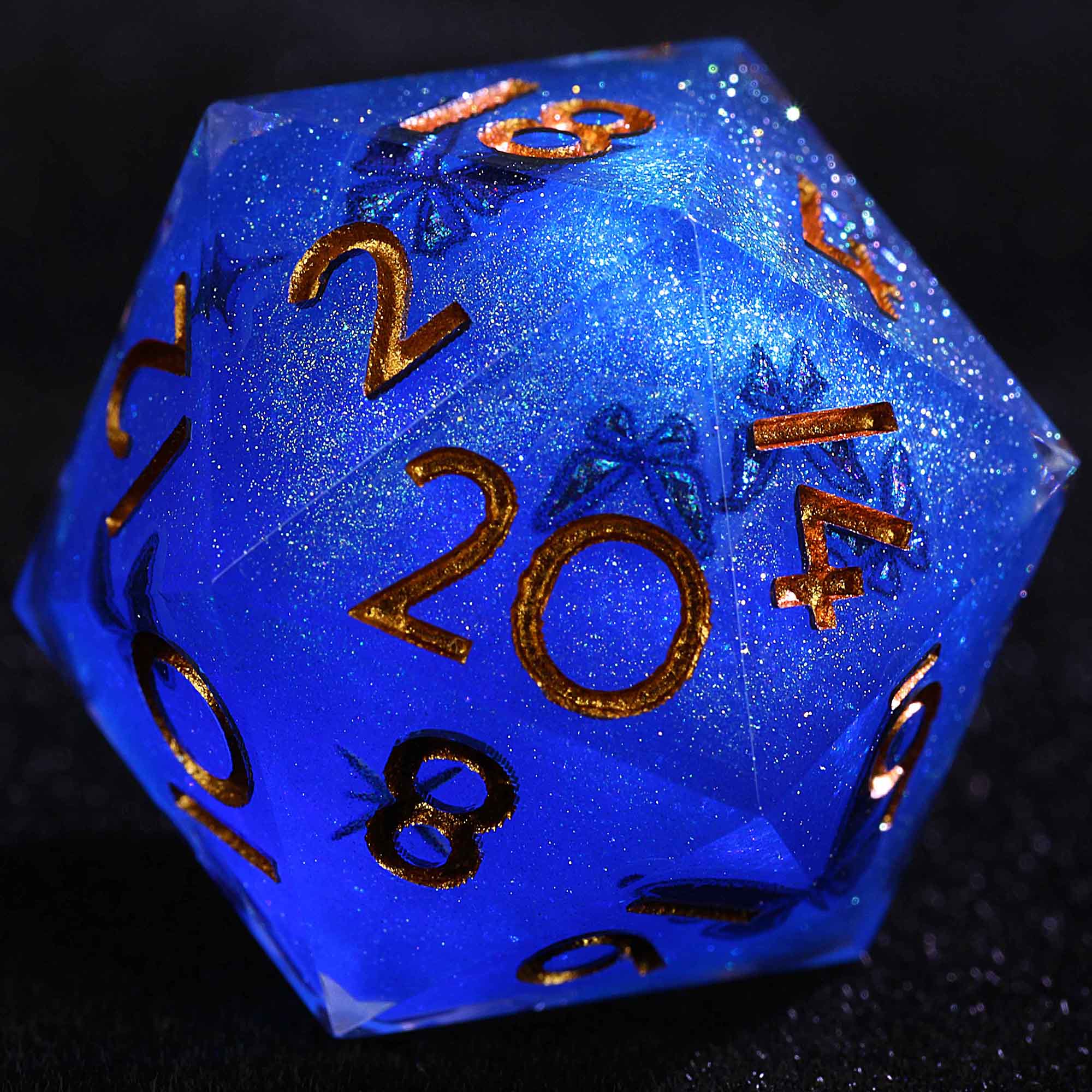 9 Polyhedral Resin Dice Set D&D Abyssal Butterfly Oath