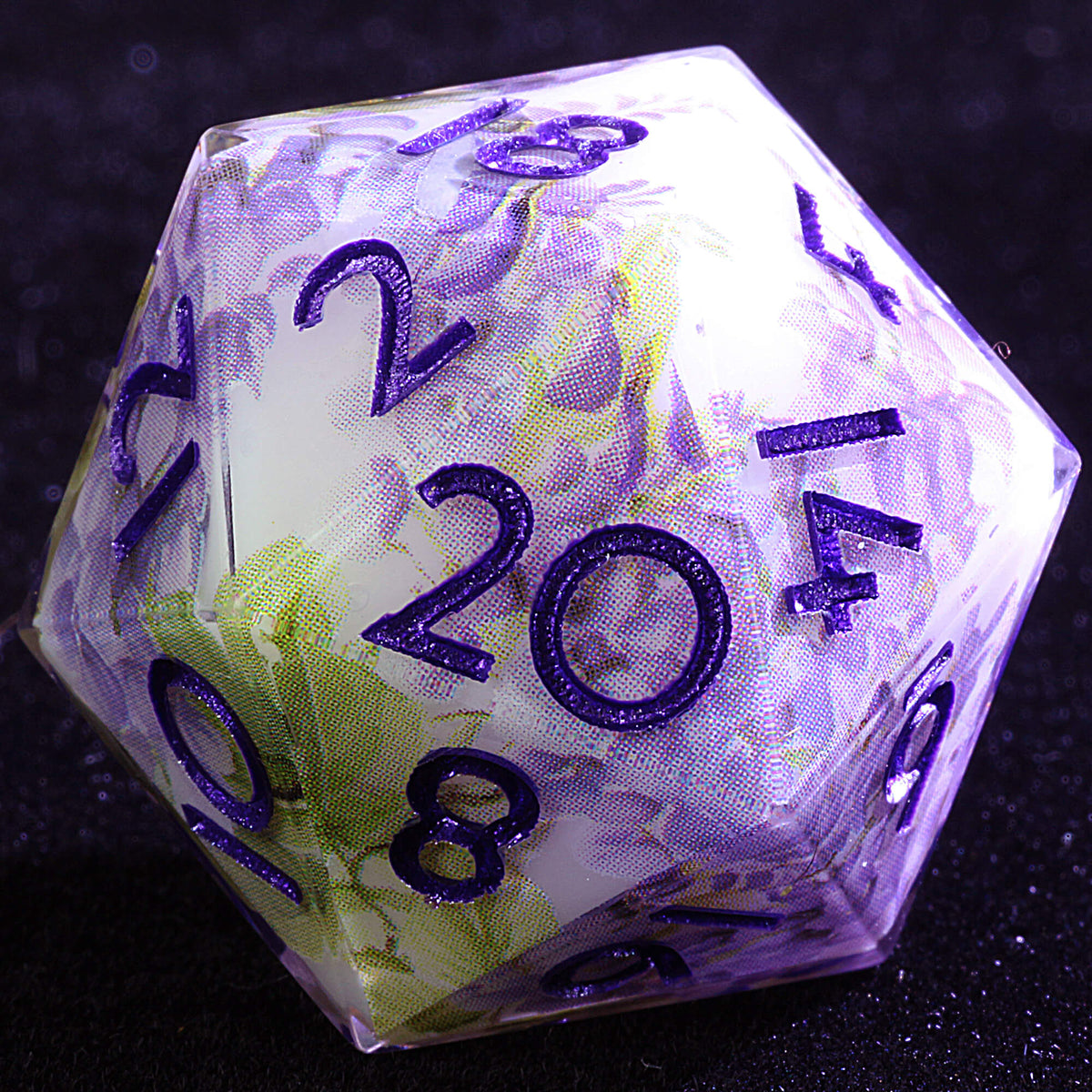 9 Polyhedral Resin Dice Sets DnD Wisteria Mist