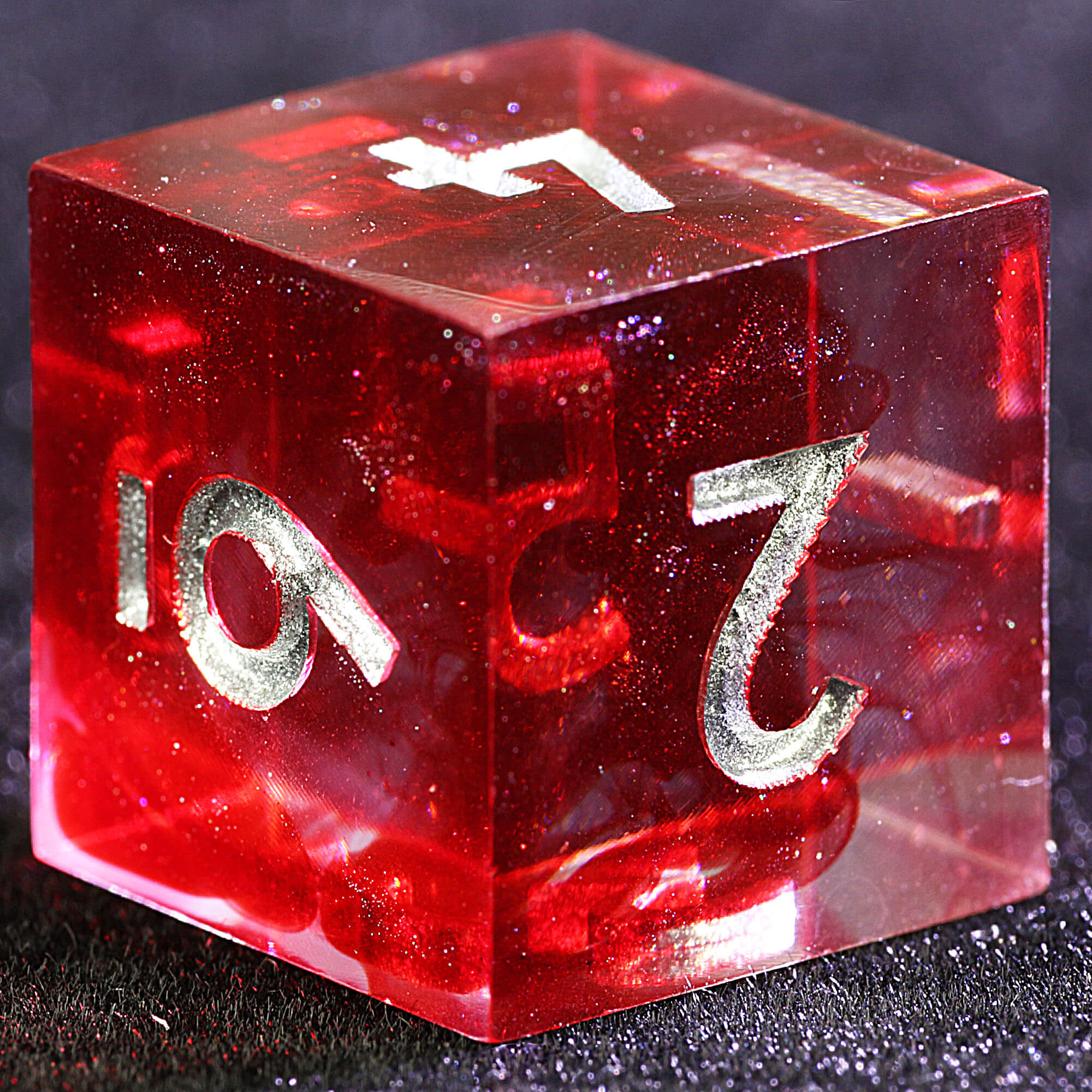 9 Polyhedral Resin Dice Sets DD Blood Cloud Cataclysm - Dice of Dragons