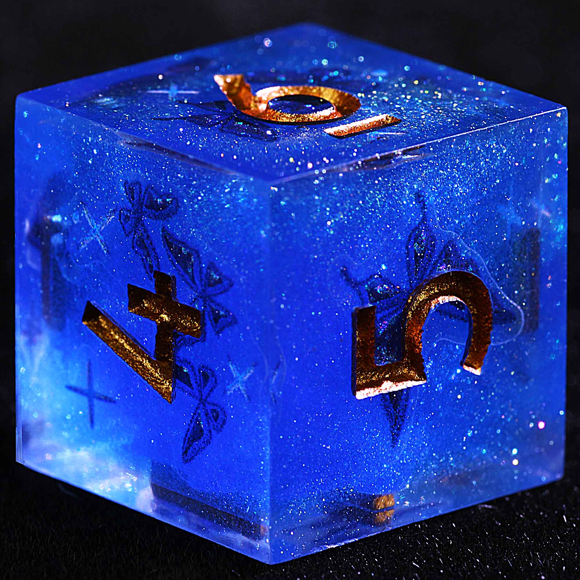 9 Polyhedral Resin Dice Set D&D Abyssal Butterfly Oath