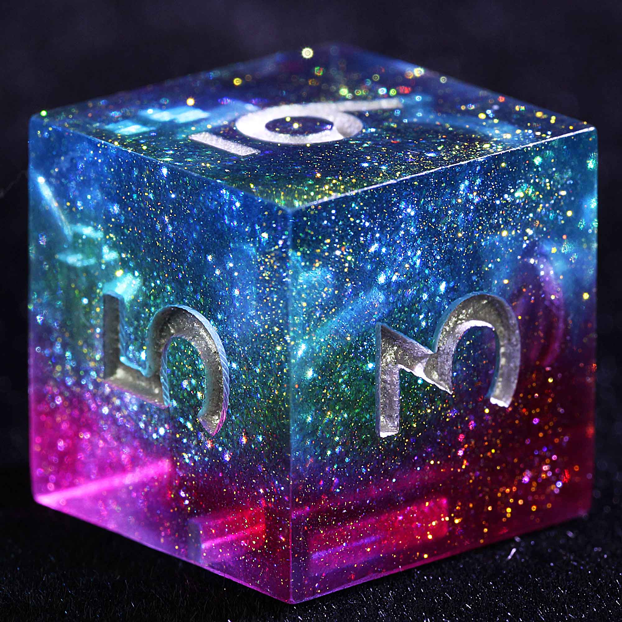 9 Polyhedral Resin Dice Set DnD Aurora Quadrant Mirage