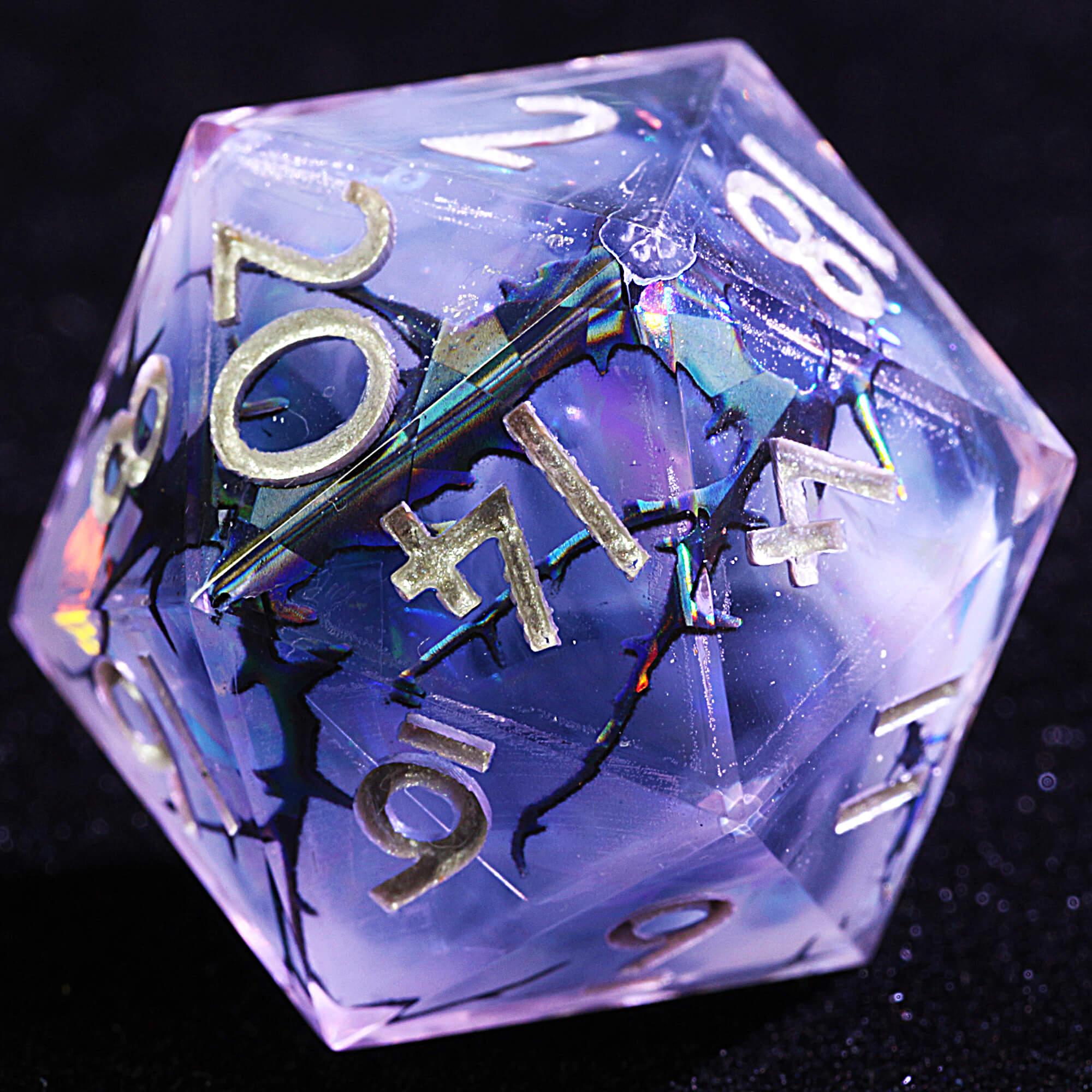 9 Polyhedral Resin Dice DD Sets Black Thorn - Dice of Dragons