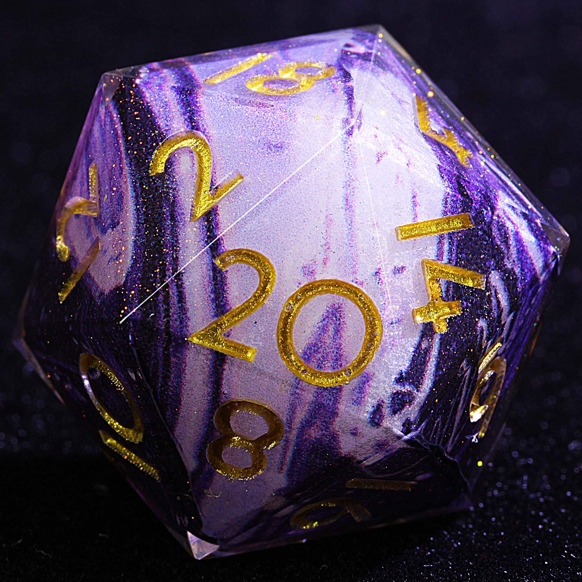 9 Polyhedral Resin Dice D&D Set Abyssal Sinking Bank - Dice of Dragons