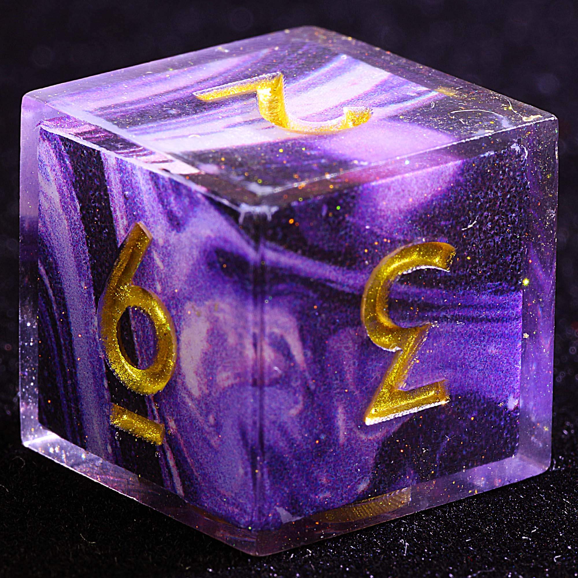 9 Polyhedral Resin Dice D&D Set Abyssal Sinking Bank - Dice of Dragons