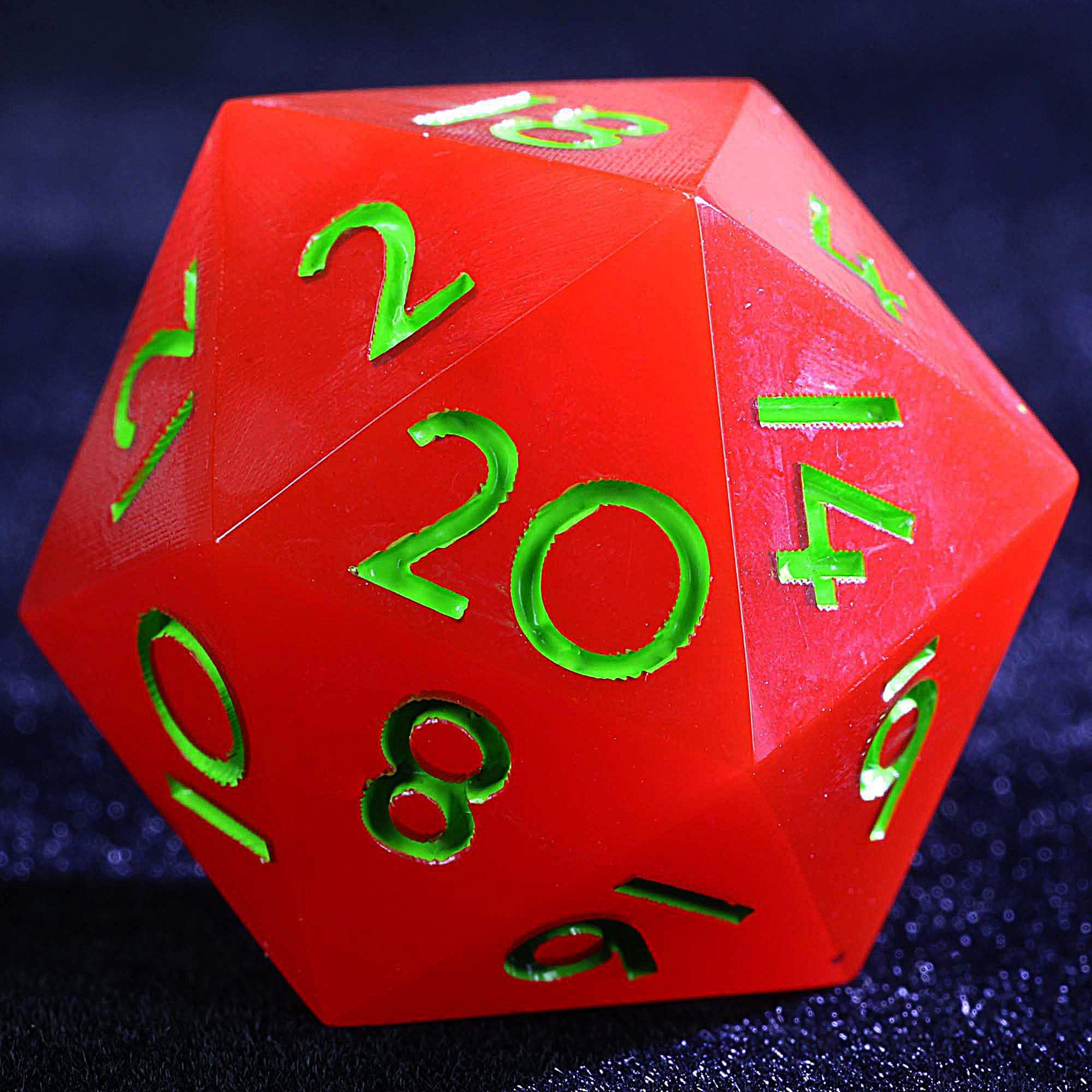 9 Polyhedral Resin DnD Sets Dice Red