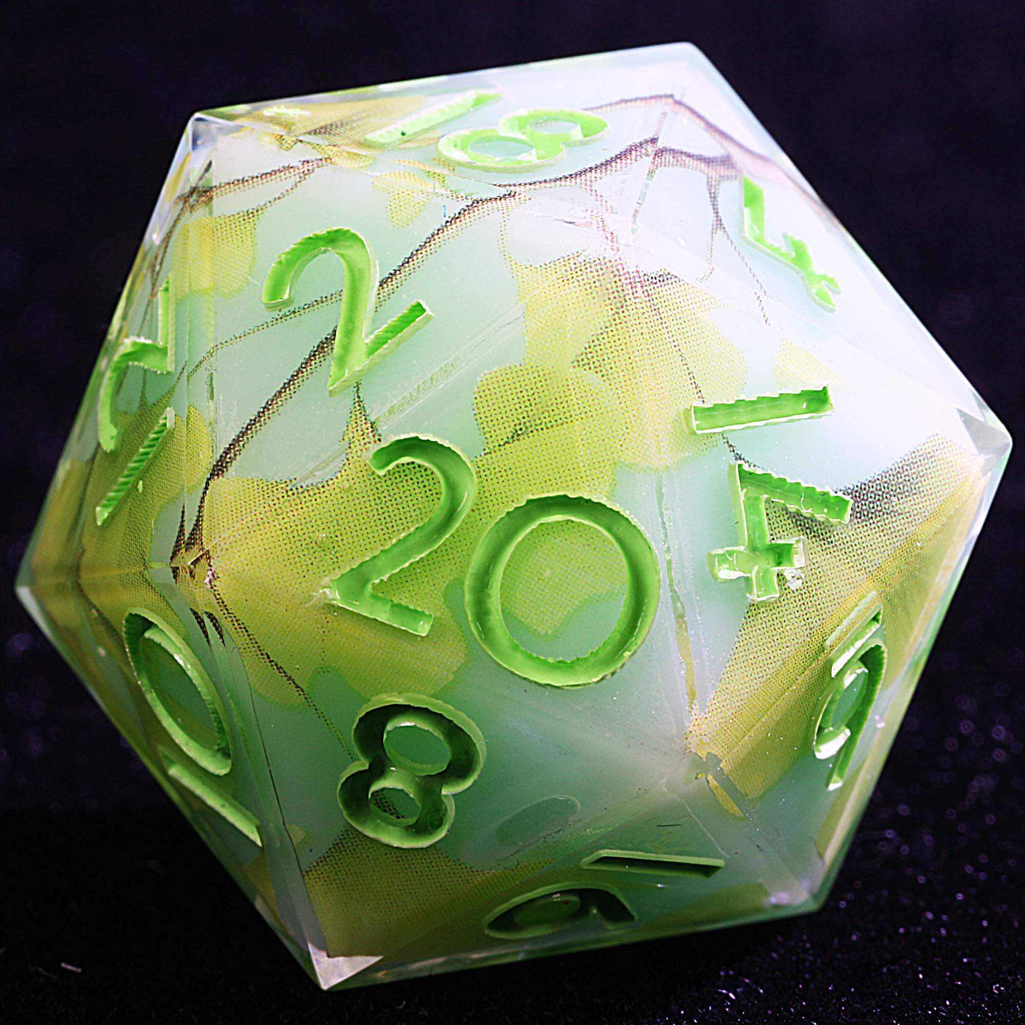 9 Polyhedral Resin DnD Sets of Dice Ginkgo Biloba - Dice of Dragons