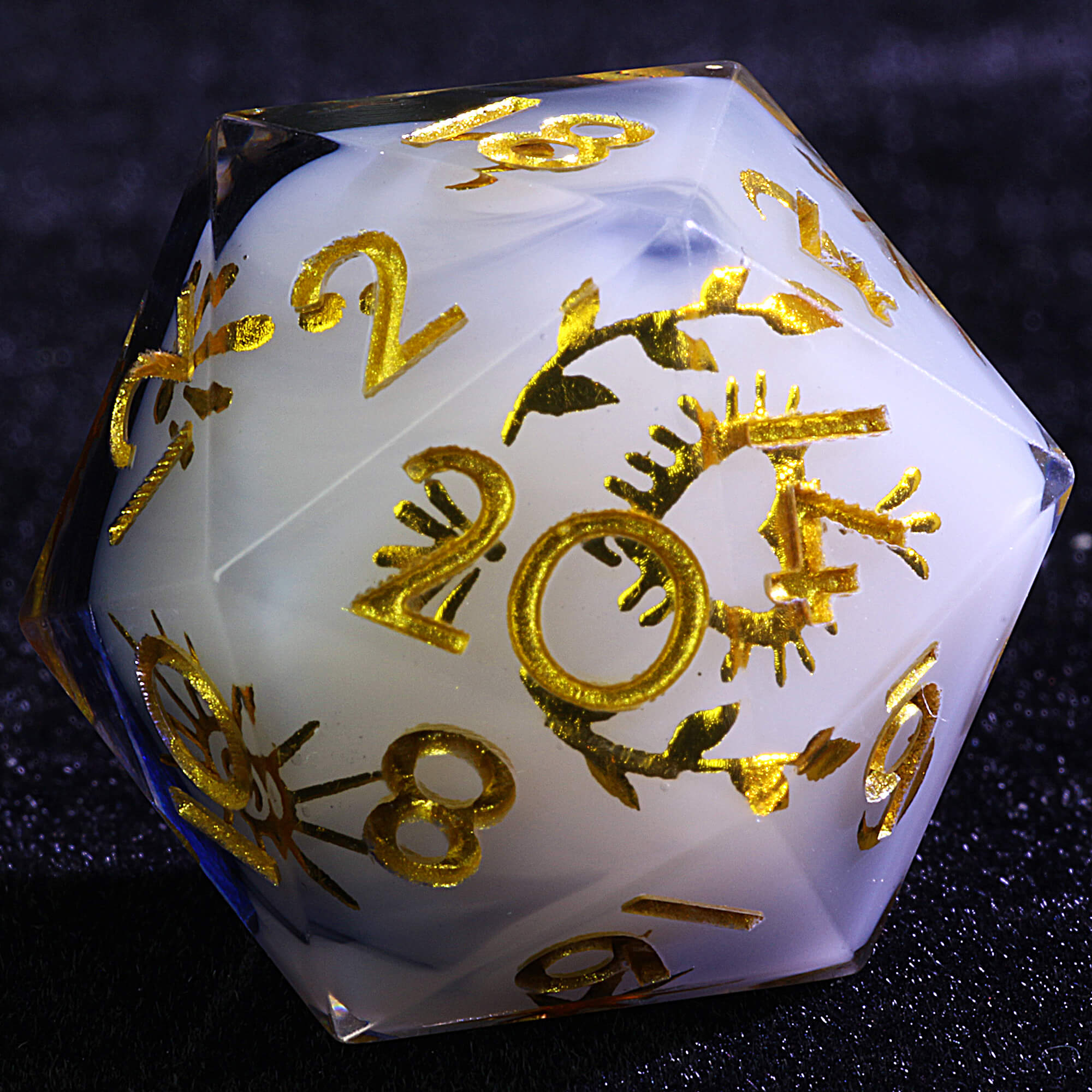 9 Polyhedral Resin D&D Dice Sets Holy Radiance