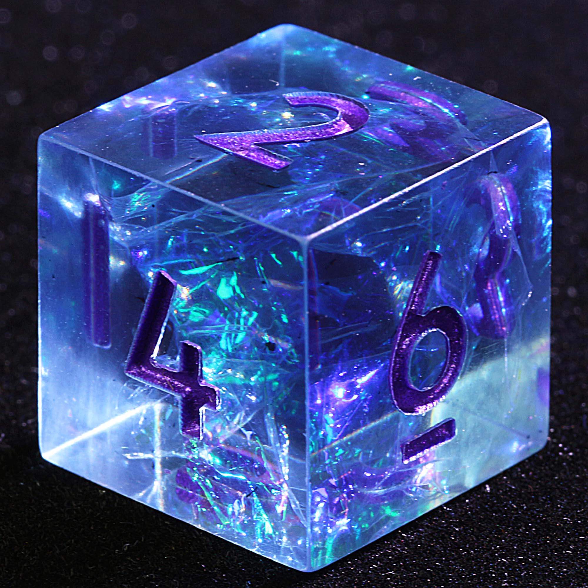 9 Polyhedral Resin D&D Dice Sets Nebula Edict Mirage - Dice of Dragons