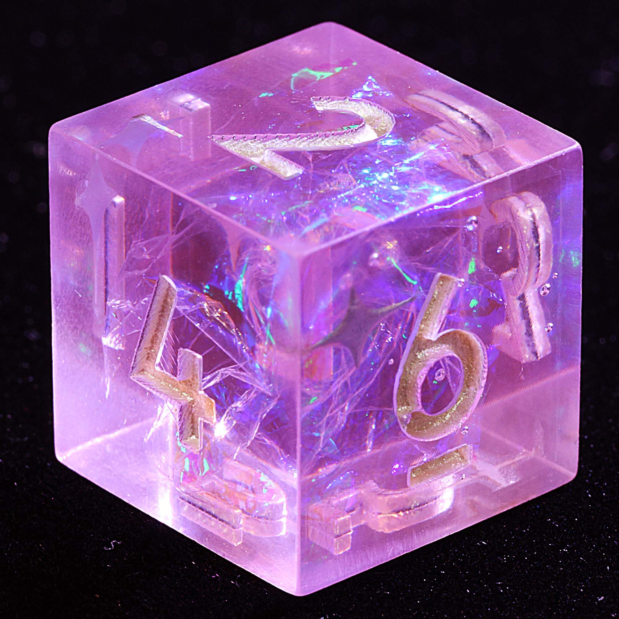 9 Polyhedral Resin DnD Dice Sets Stellar Sakura Mirage - Dice of Dragons