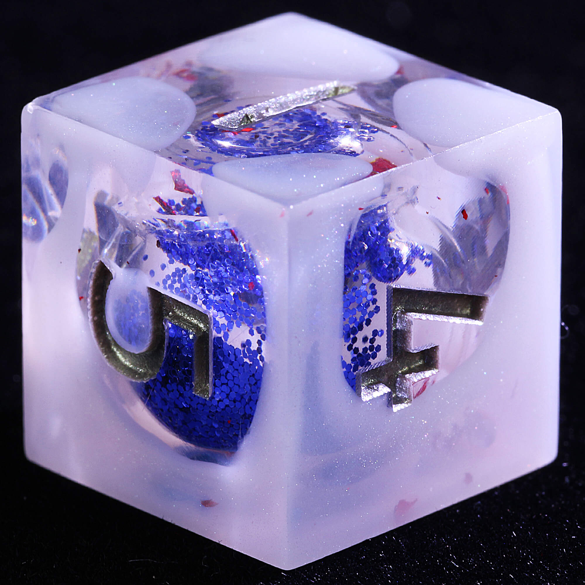 9 Polyhedral Resin Liquid Core DD Set of Dice Veiled Abyss - Dice of Dragons