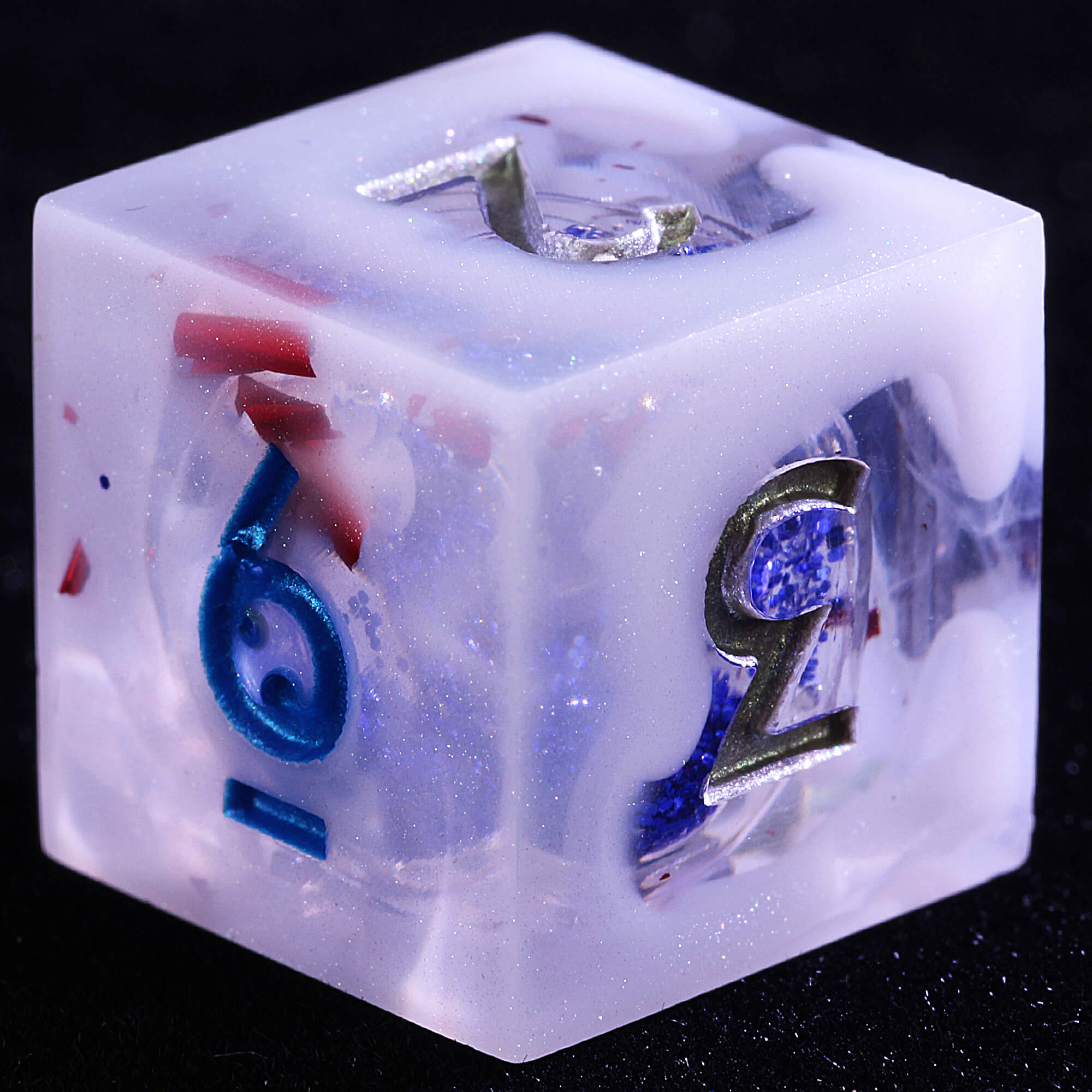 9 Polyhedral Resin Liquid Core DD Set of Dice Veiled Abyss - Dice of Dragons