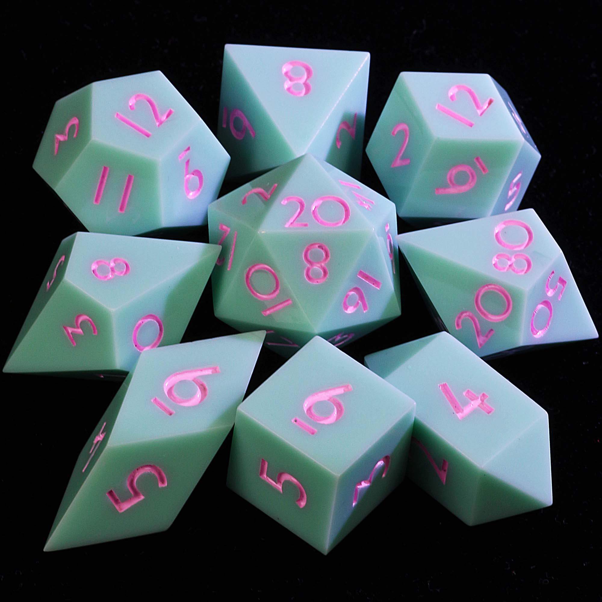 9 Polyhedral Resin Set of DD Dice Dragon Sleep Deep - Dice of Dragons