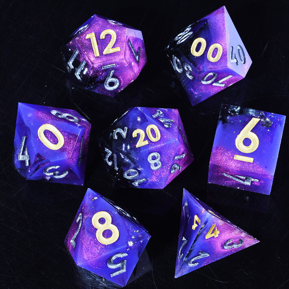 Arcane Missiles Resin Polyhedral Gaming Dice Set D&D - Dice of Dragons