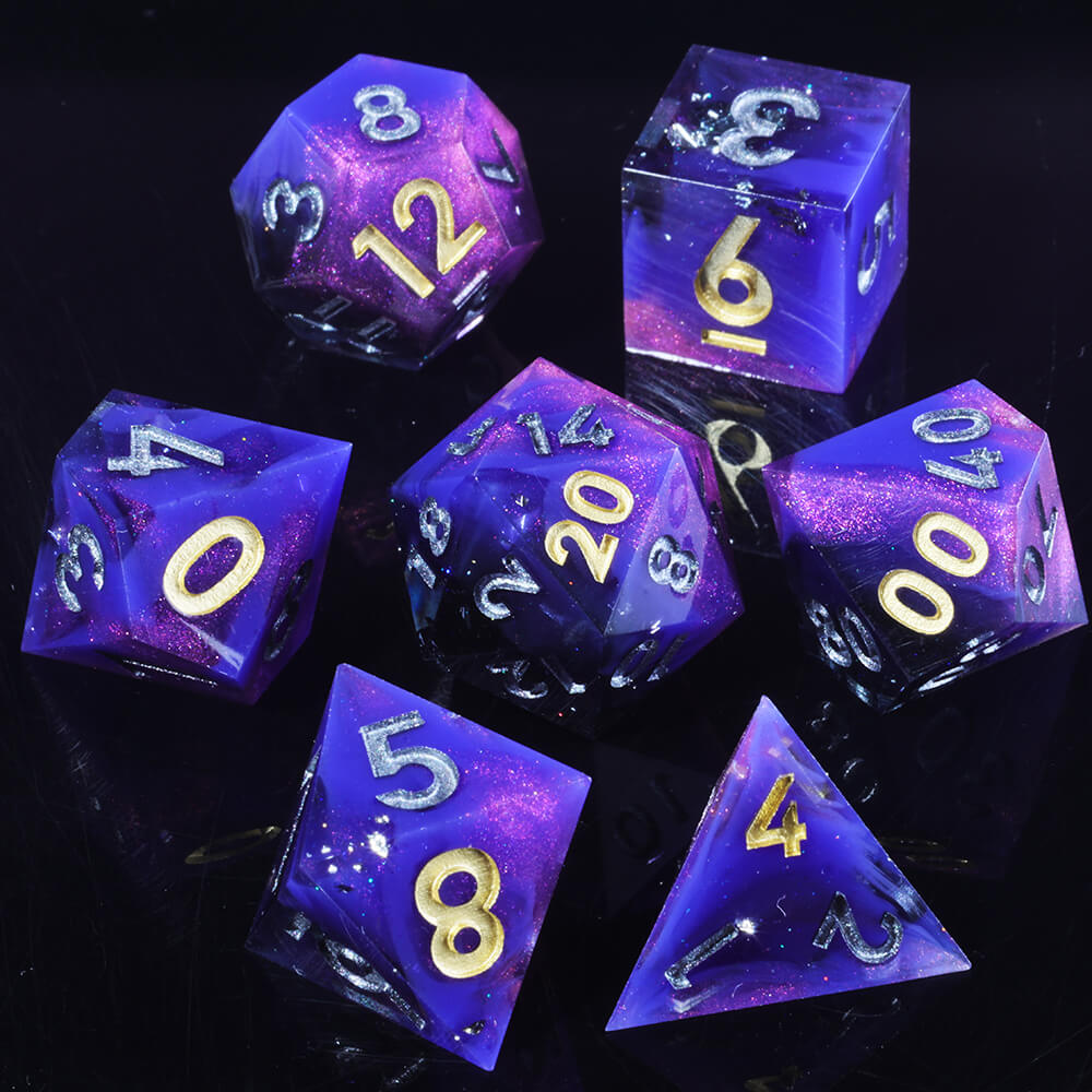 Arcane Missiles Resin Polyhedral Gaming Dice Set D&D - Dice of Dragons