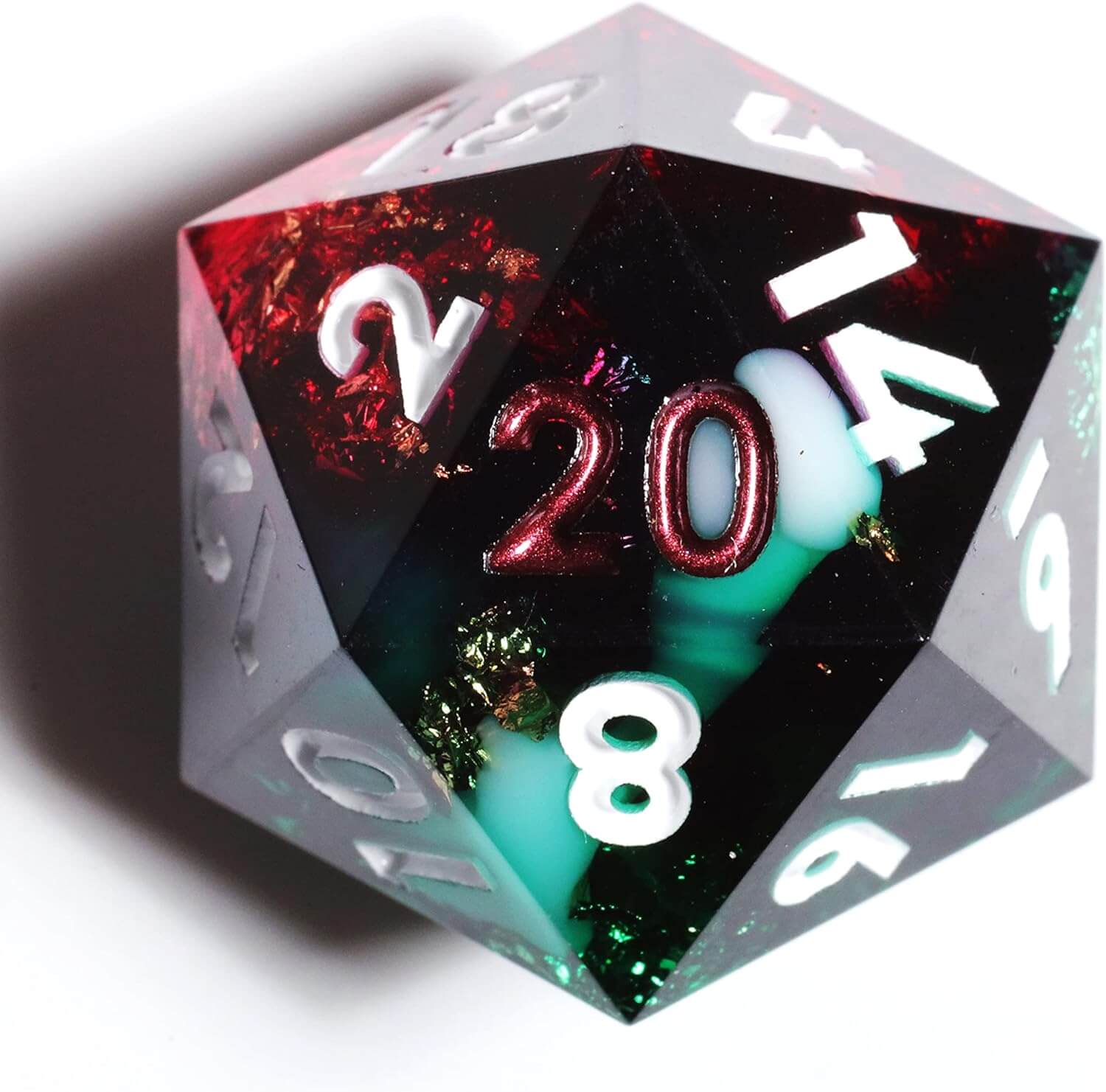 Cool 7 Sharp Edge Game Polyhedral Set Dice D and D - Abyss - Dice of Dragons