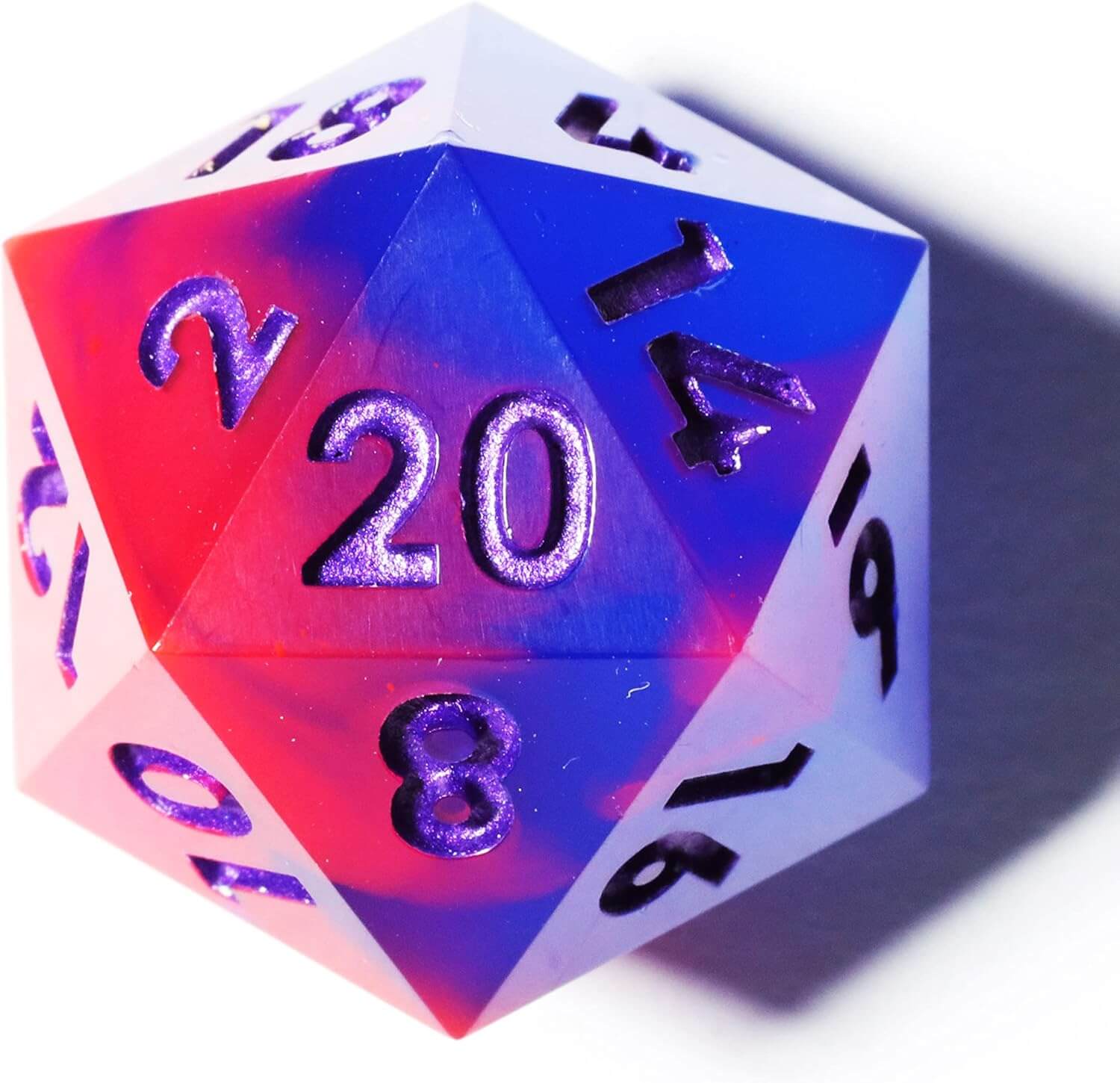 Cool 7 Sharp Edge Game Polyhedral Set Dice D and D - UV Miracle - Dice of Dragons