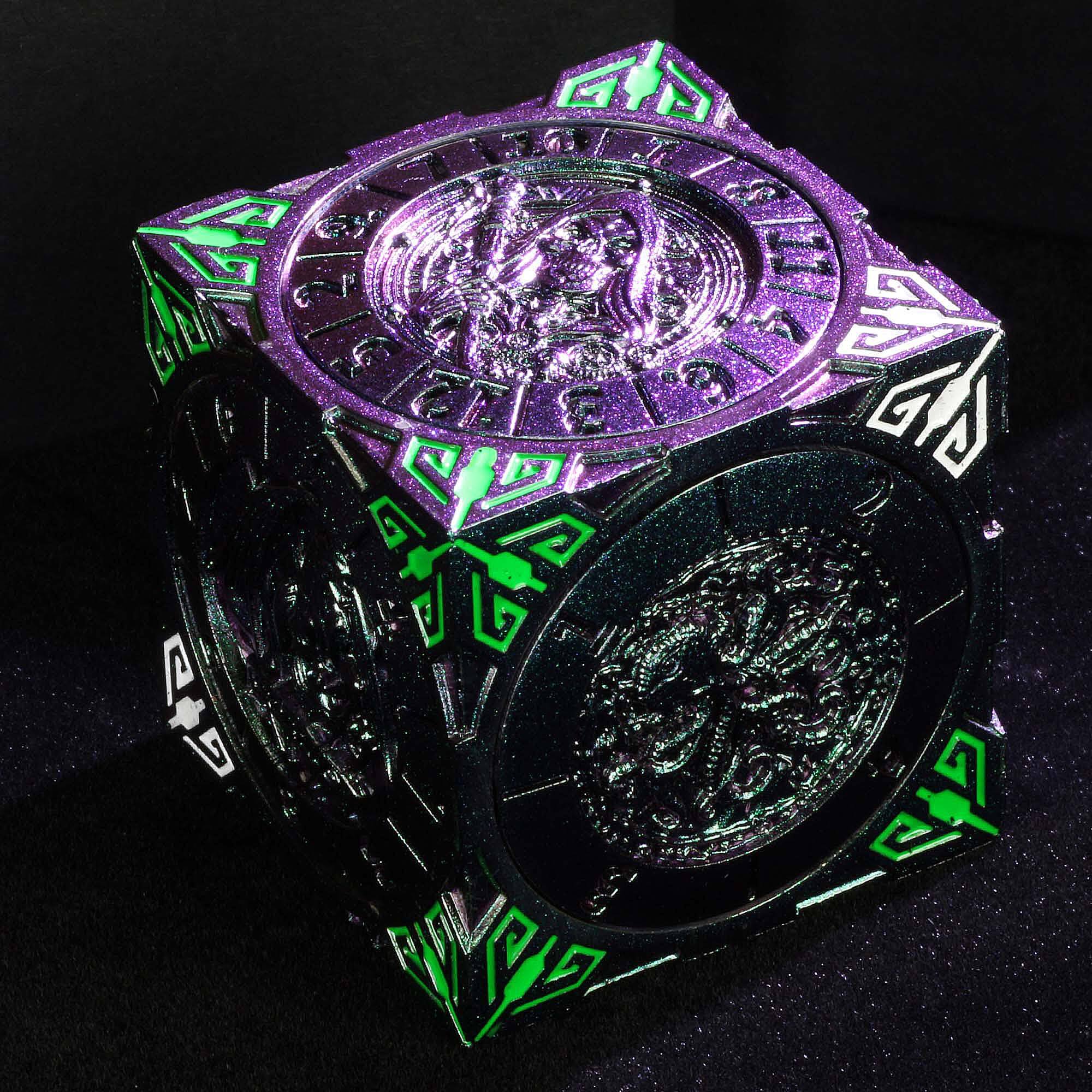 Dragon Cthulhu Skull 7 in 1 Cube 6-sided Rotating DND Metal Dice - Dice of Dragons