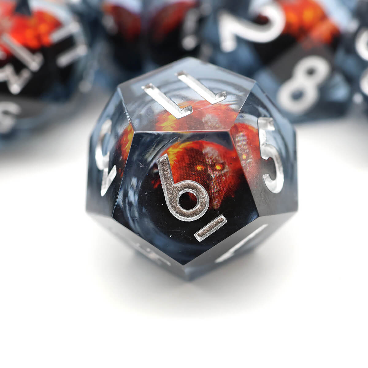 7-Piece Dragon Eye Sharp Edge DND Dice Set - Dice of Dragons