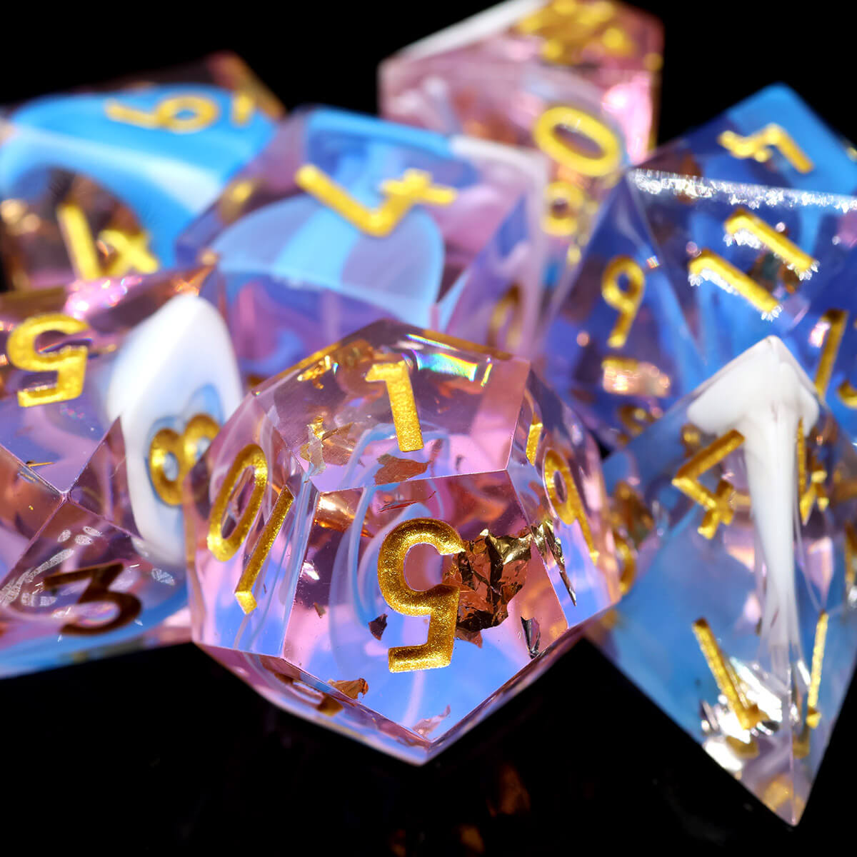 DND Dice Set 7-Piece Sharp Edge - Dice of Dragons