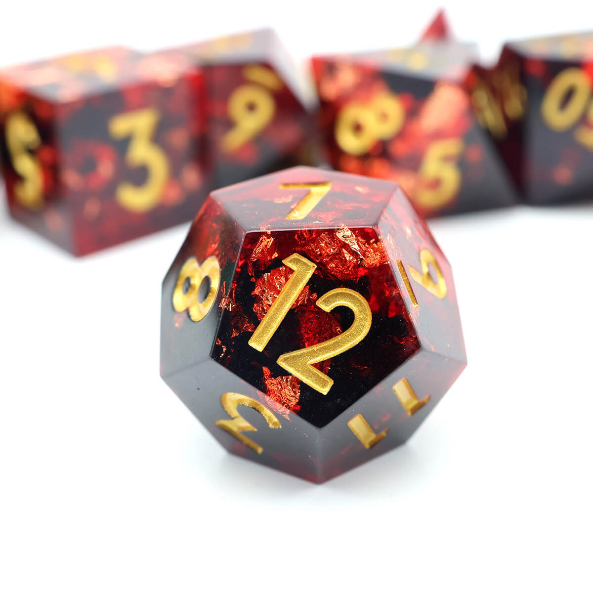 DND Dice Set Vengeful Spirit 7-Piece Sharp Edge - Dice of Dragons