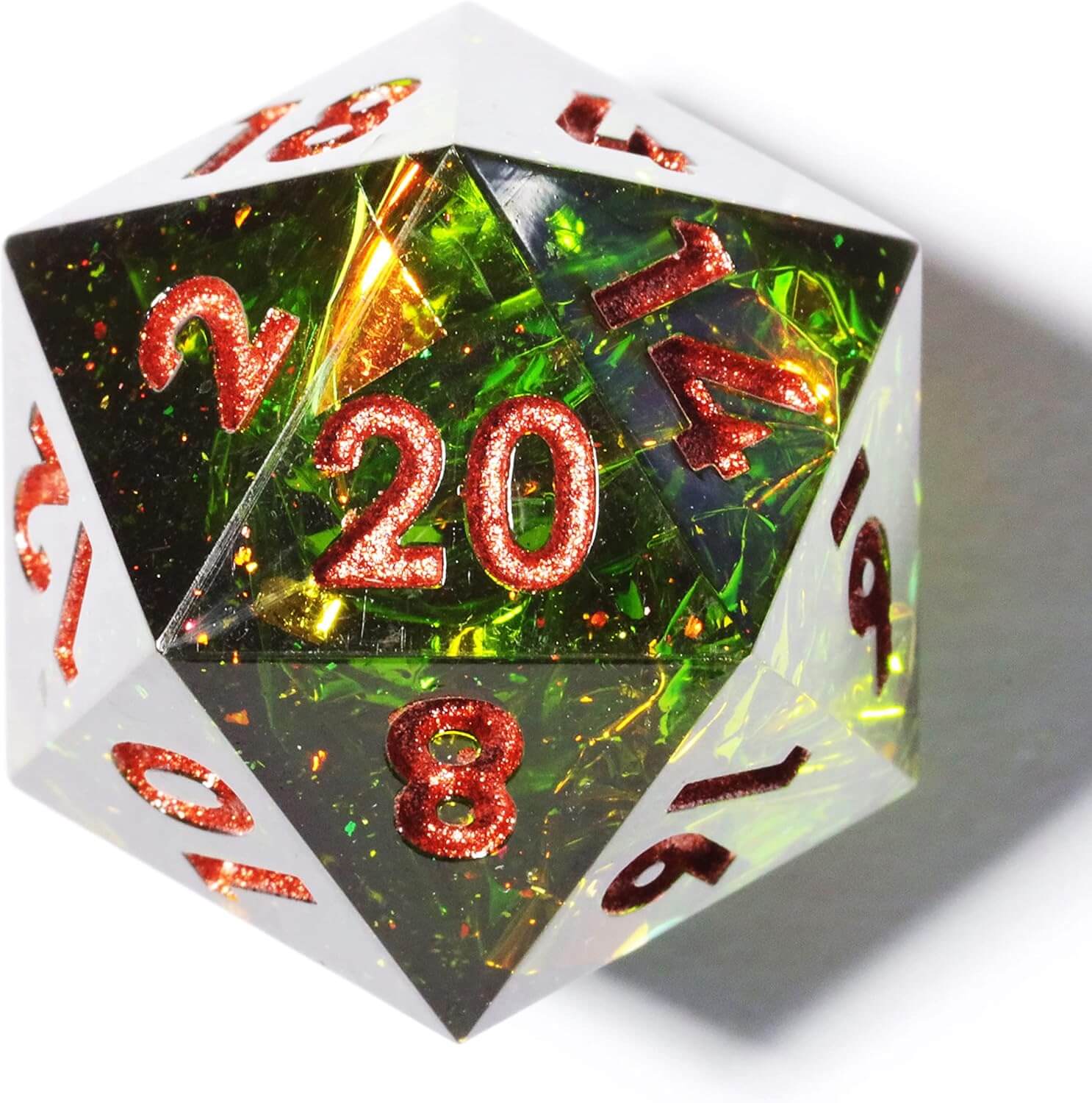 D&D 7-Piece Polyhedral Resin Dice Set - Dice of Dragons