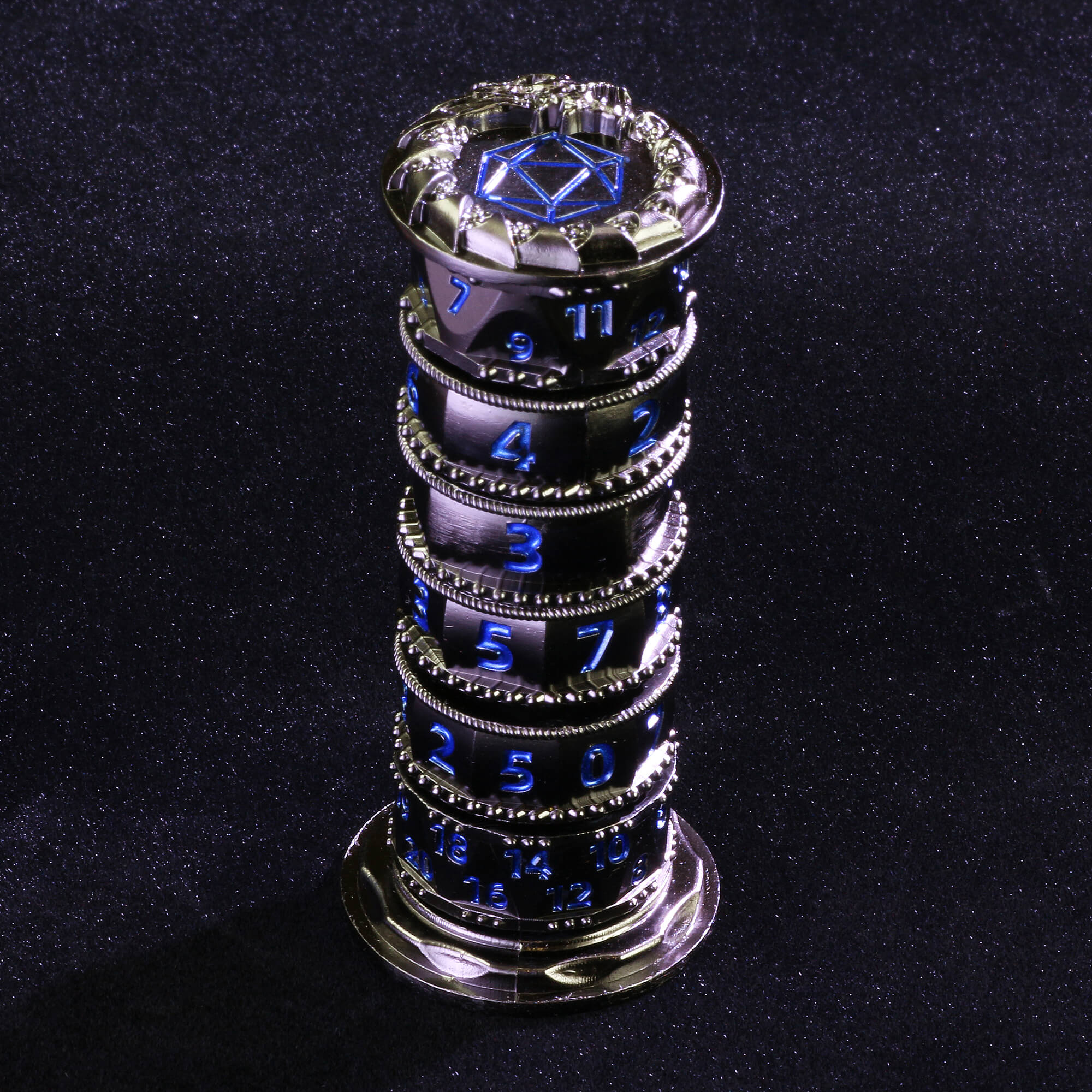 Dragon 7 in 1 Tower Spinning Metal Dice DnD