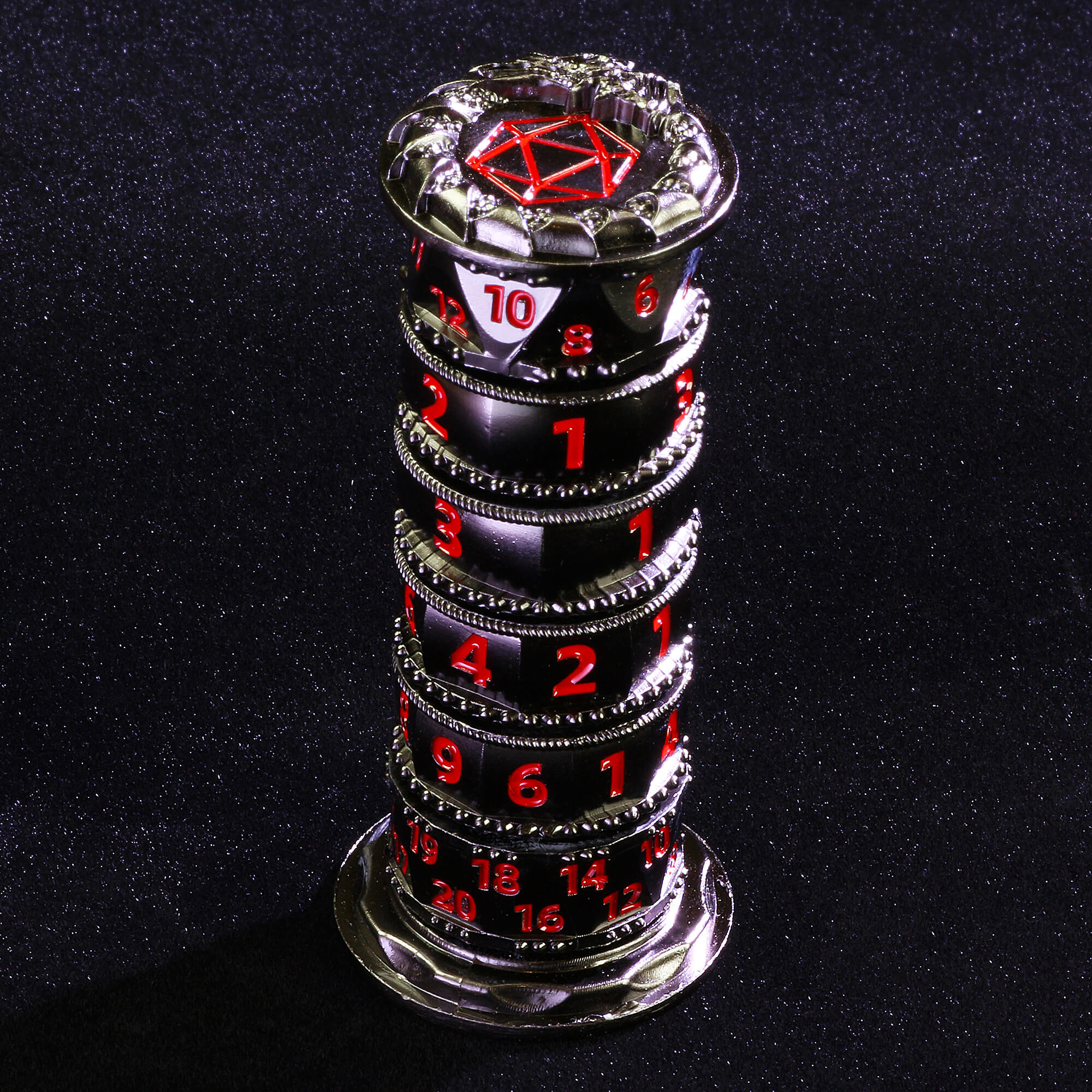 Dragon 7 in 1 Tower Spinning Metal Dice DnD