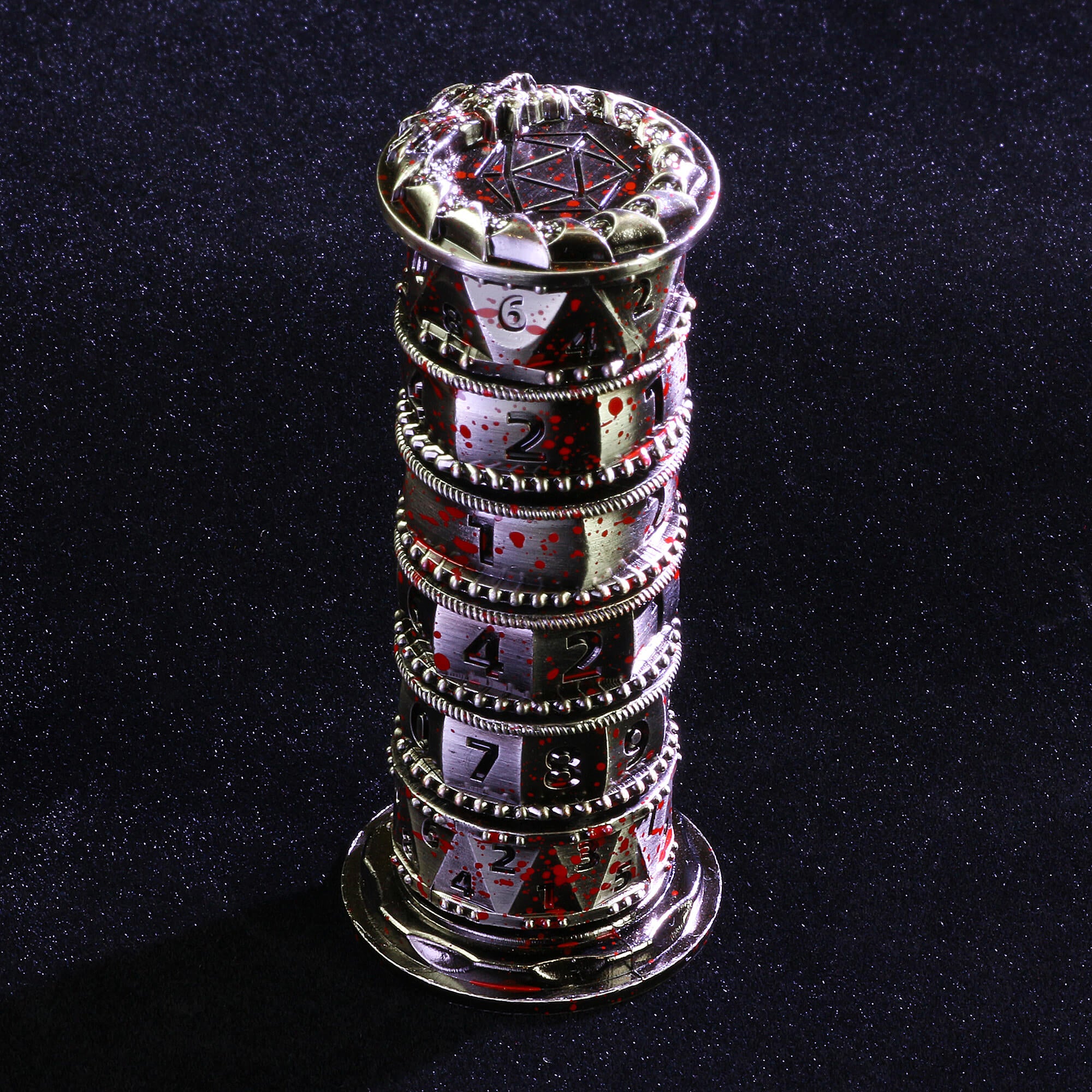 Dragon 7 in 1 Tower Spinning Metal Dice DnD