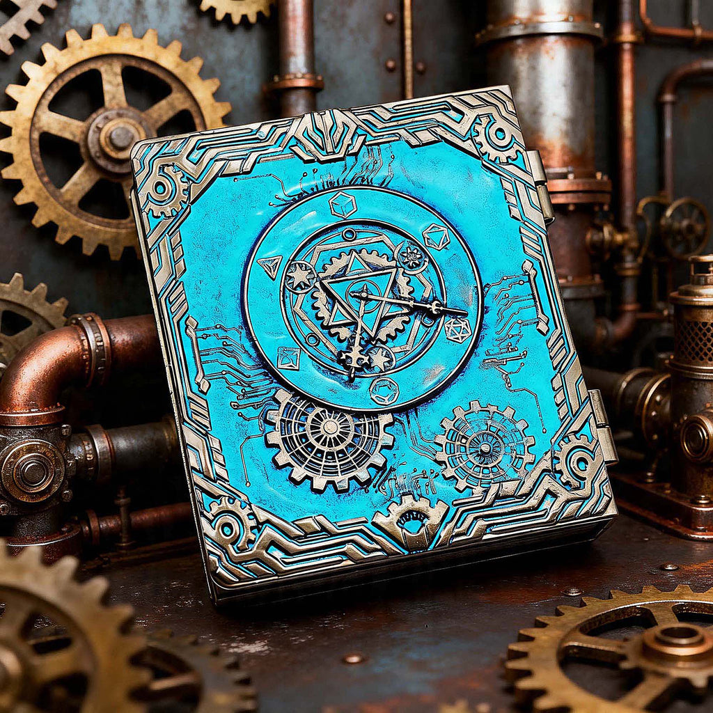 Dnd Magic Machine Dragon Gear Dice - 7-in-1 D&D Metal Roulette Book