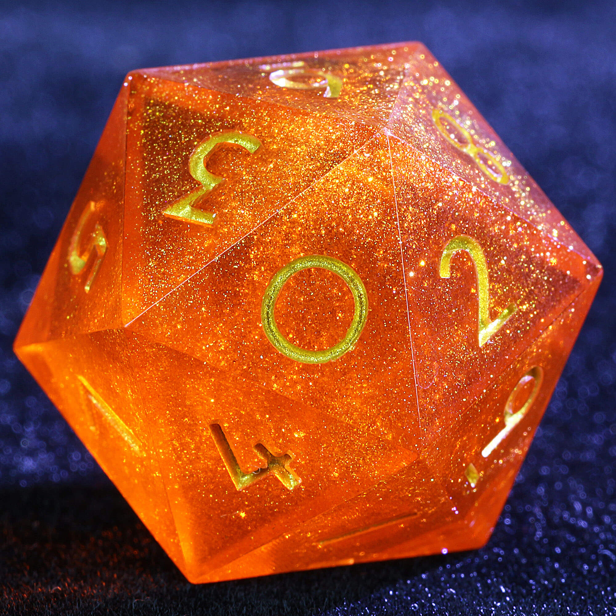 Draw Steel 3 Polyhedral Resin two 20-Sided D10 and one 6-Sided D3 Sets Dice Burning Ferocity - Dice of Dragons
